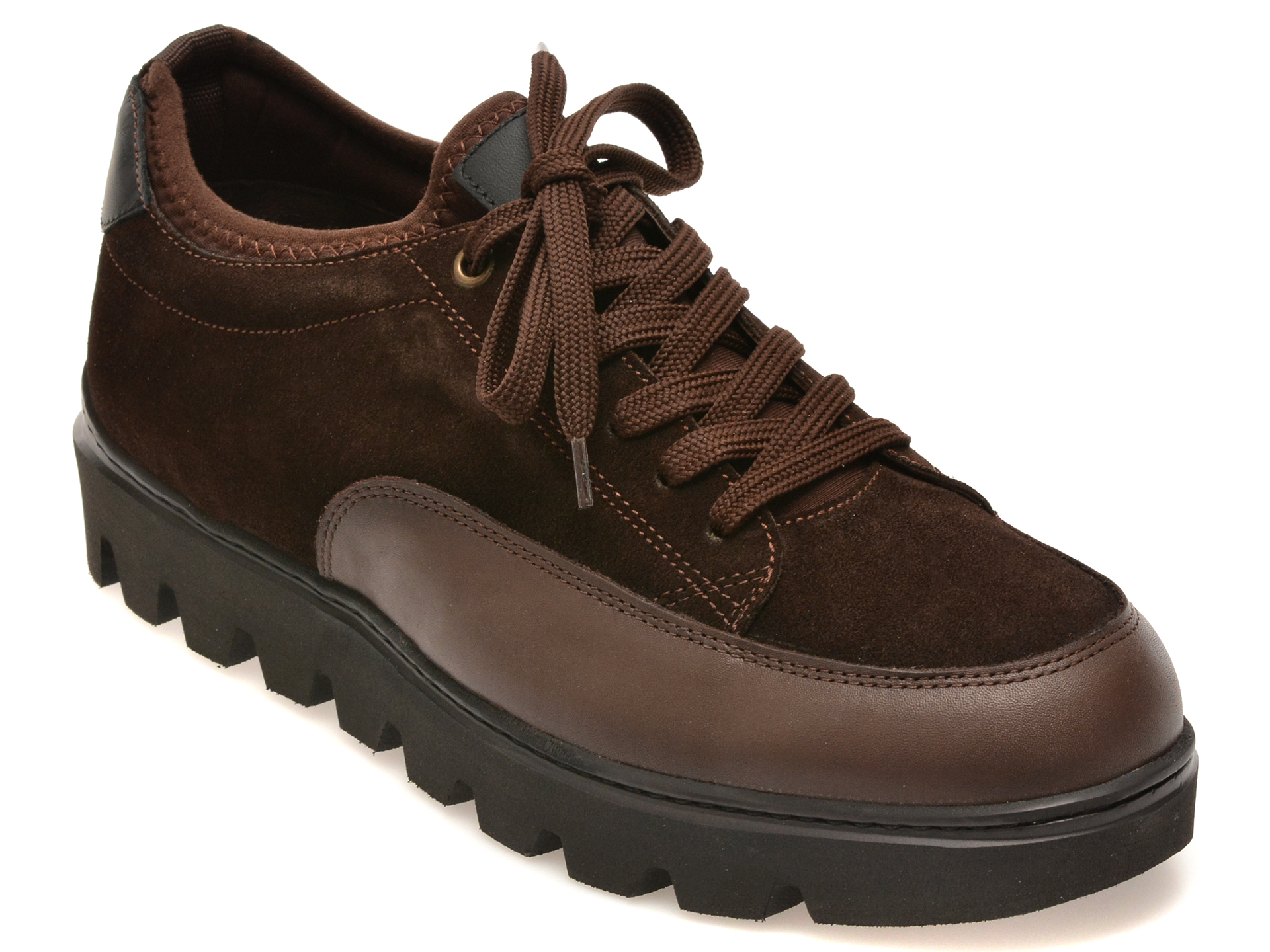 Pantofi GRYXX maro, 13293, din piele intoarsa