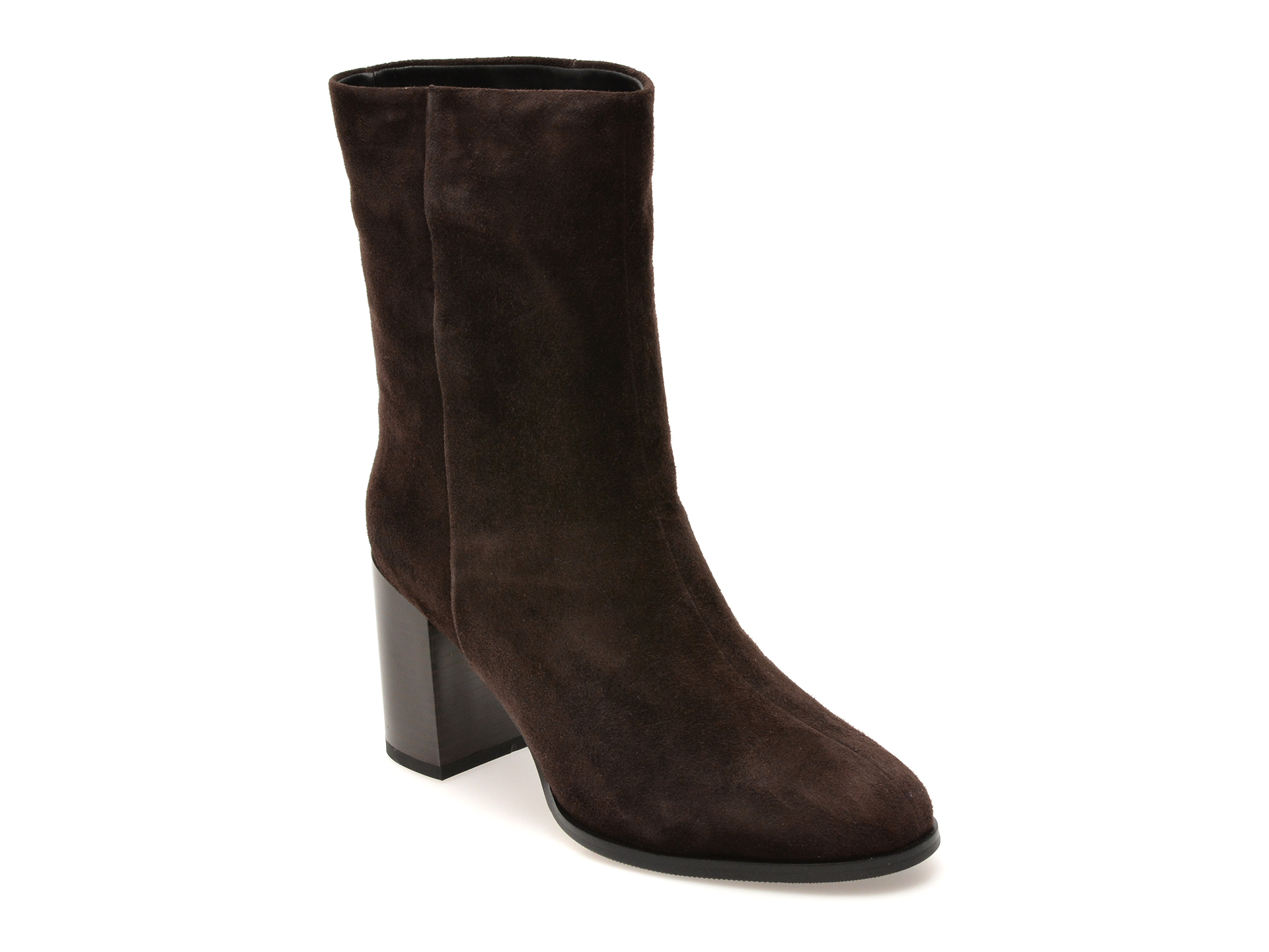 Botine EPICA maro, 6W79H, din piele intoarsa