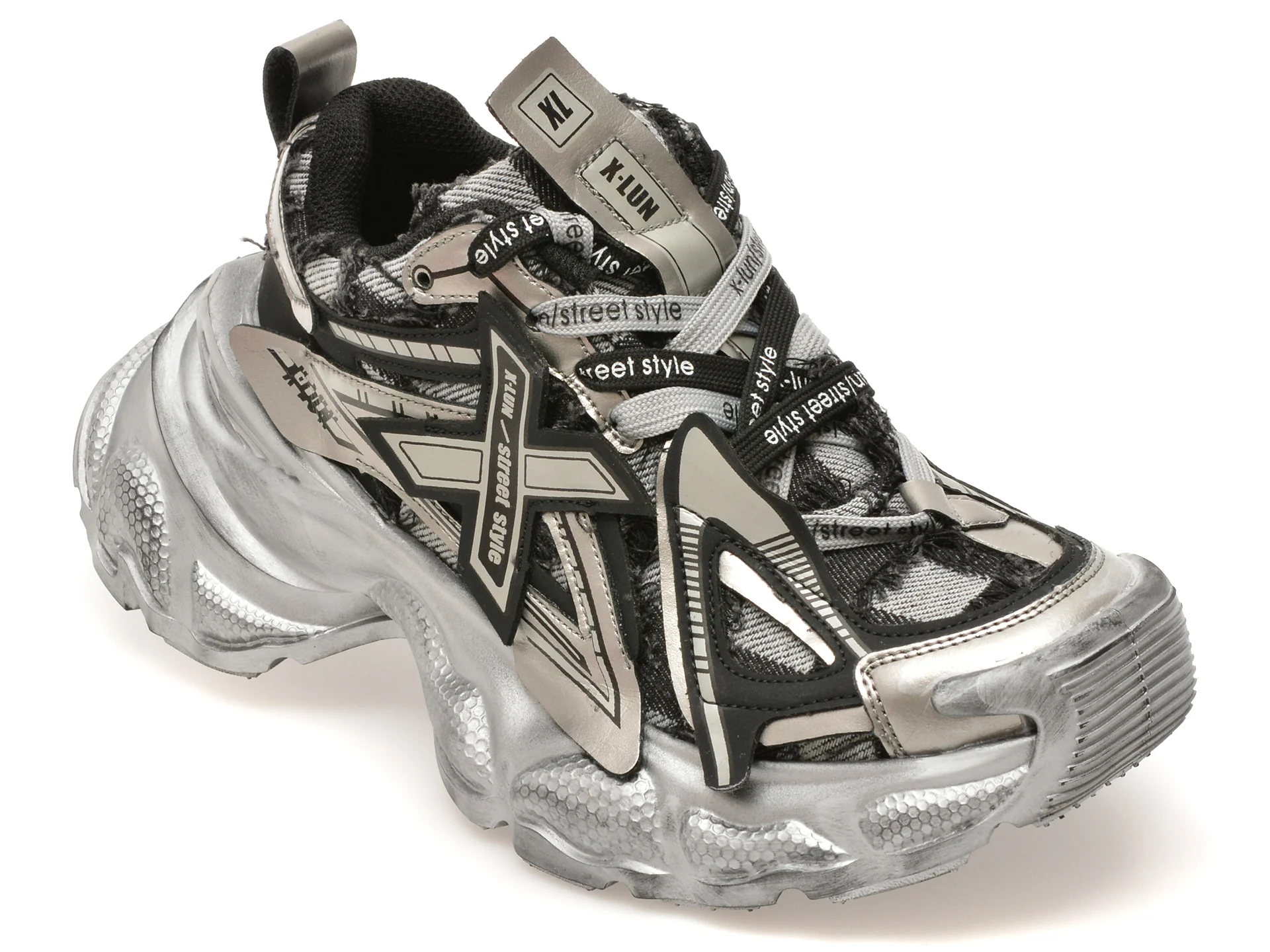 Pantofi sport GRYXX gri, XL001, din material textil