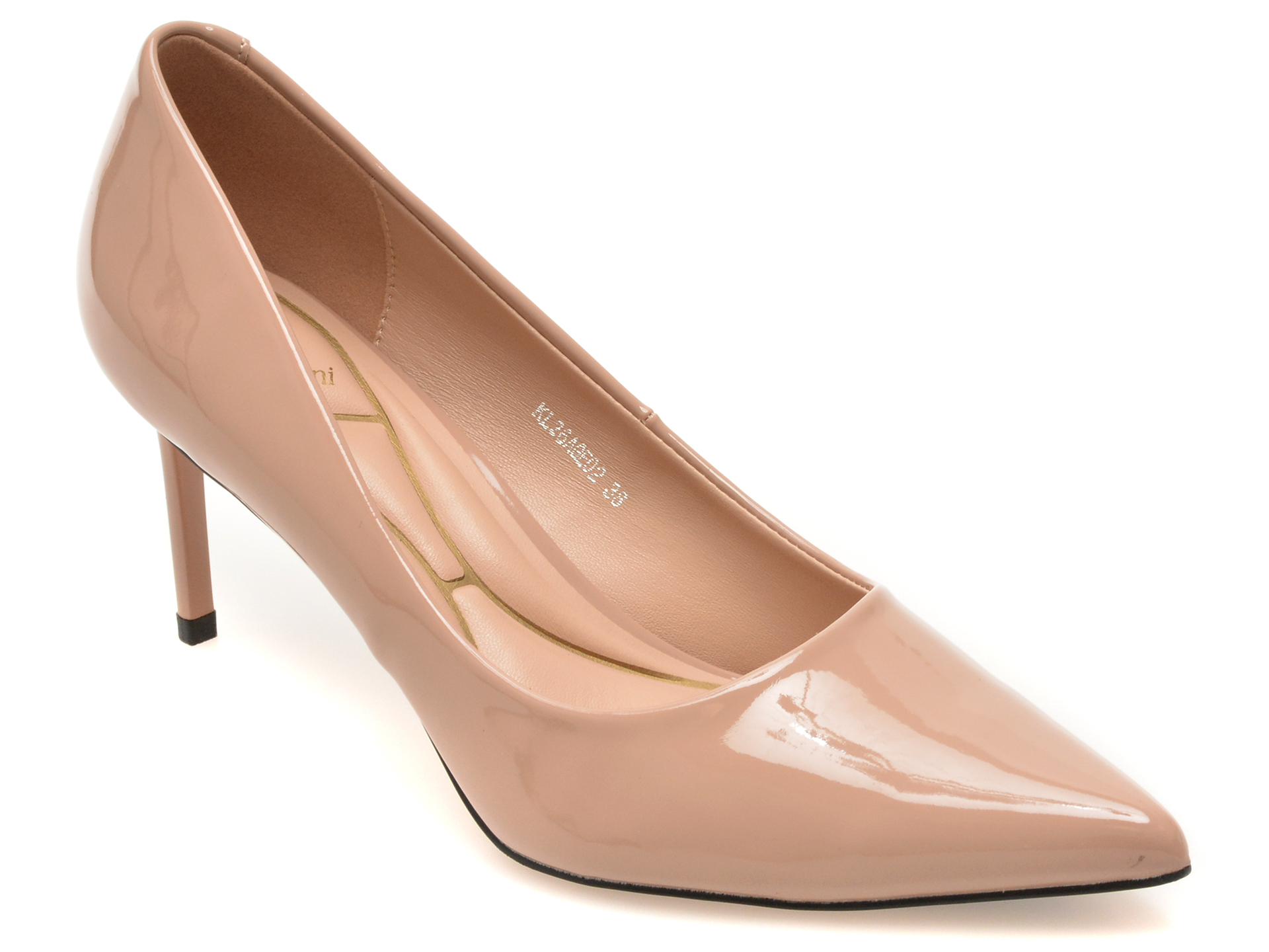 Pantofi eleganti FLAVIA PASSINI nude, KL26AGE, din piele ecologica lacuita