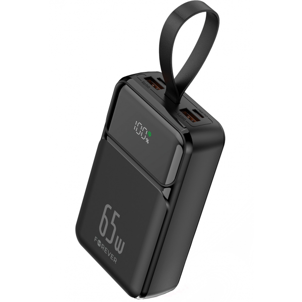 Baterie Externa Forever TB-400, 20000mAh, 65W, QC + PD, 2 x USB-A - 2 x USB-C, Neagra