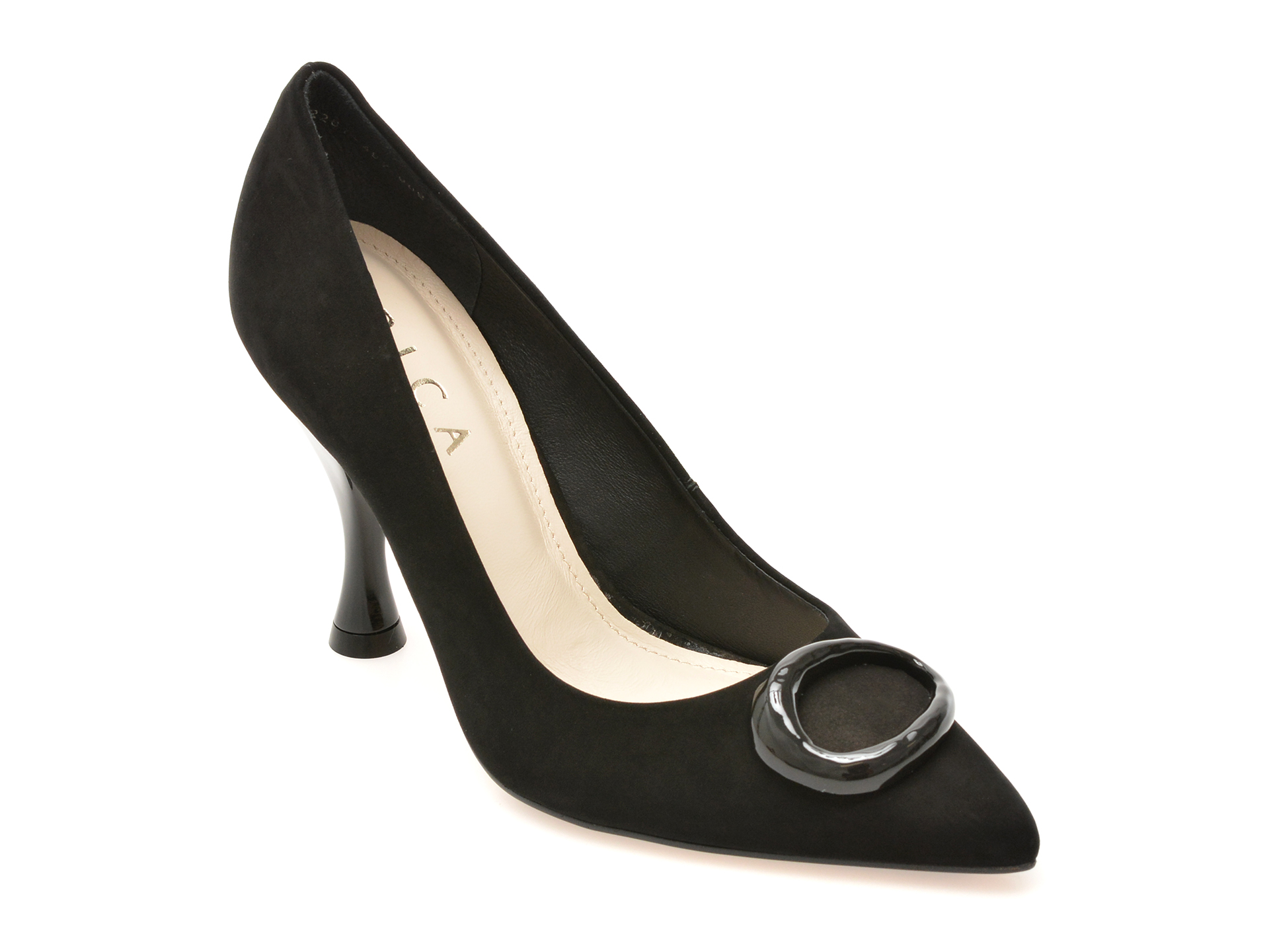 Pantofi eleganti EPICA negri, 1228909, din nabuc