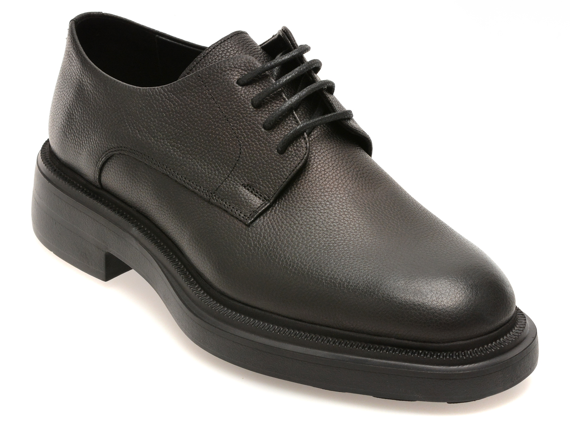 Pantofi OTTER negri, BR4326, din piele naturala