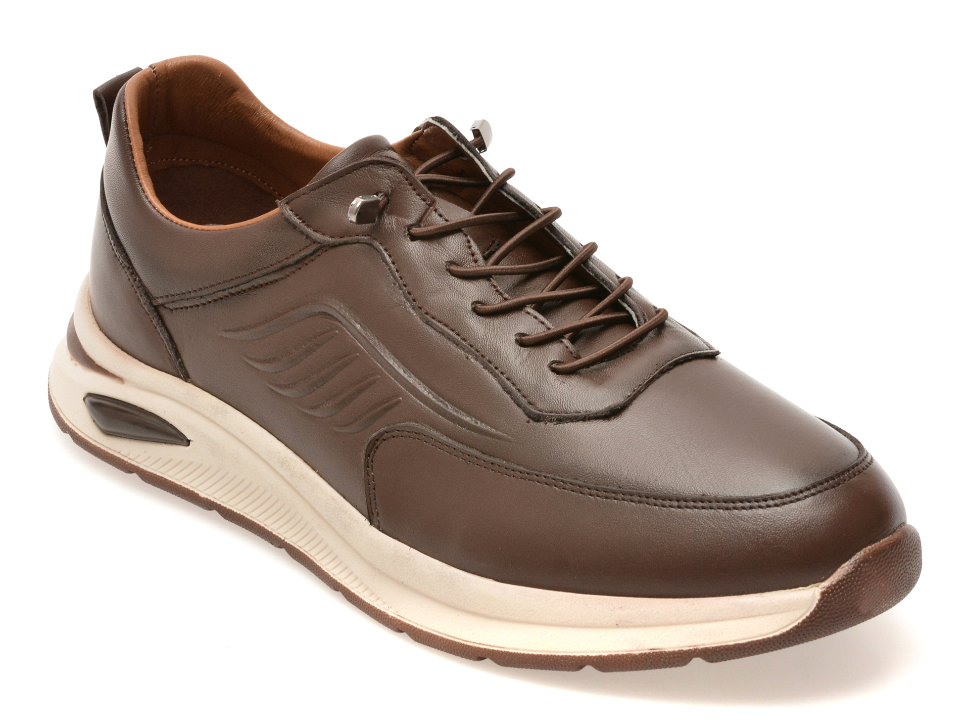 Pantofi sport BERLANTY maro, BRT705, din piele naturala