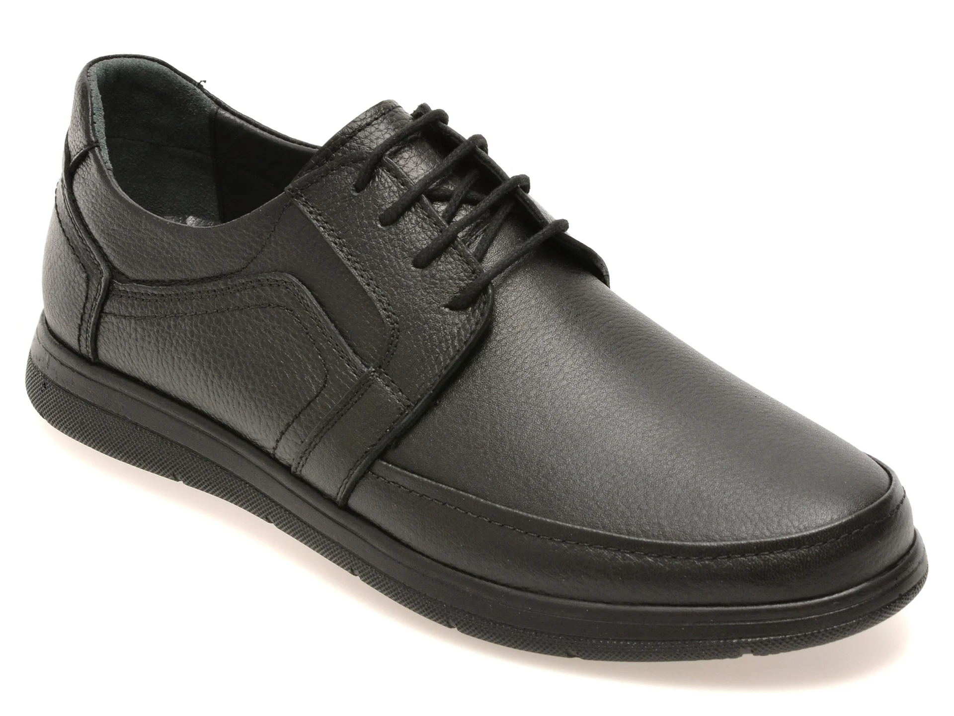 Pantofi BITE THE BULLET negri, BL901, din piele naturala