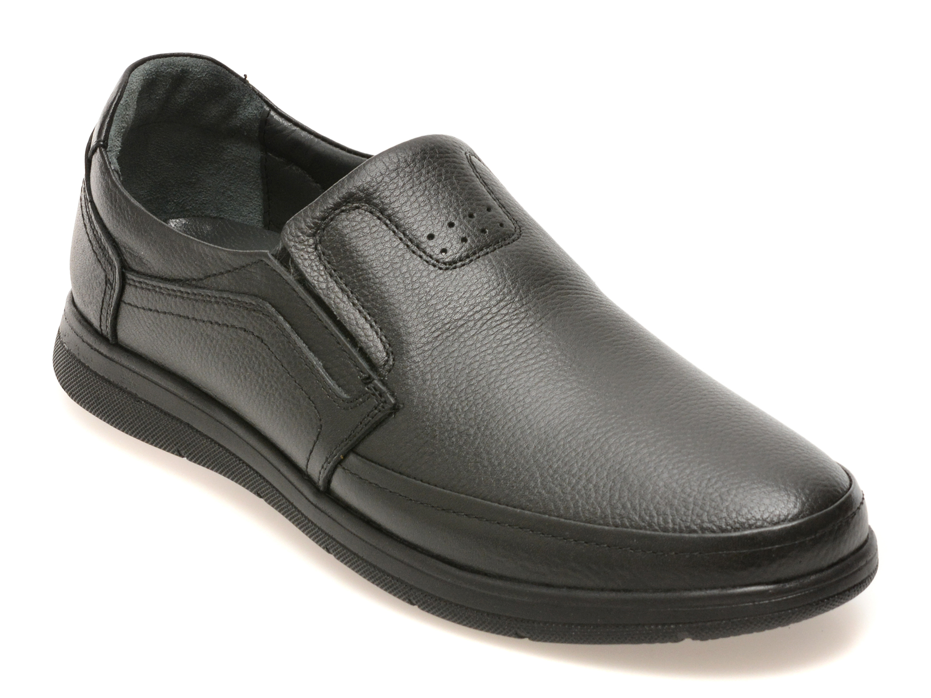 Pantofi BITE THE BULLET negri, BL902, din piele naturala