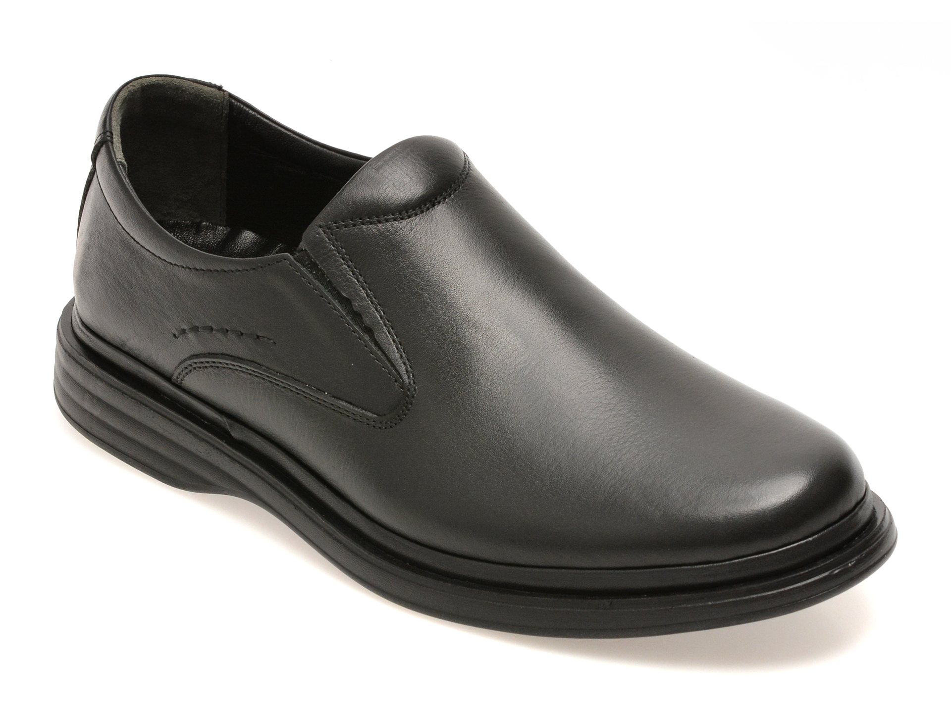 Pantofi BITE THE BULLET negri, FL510, din piele naturala