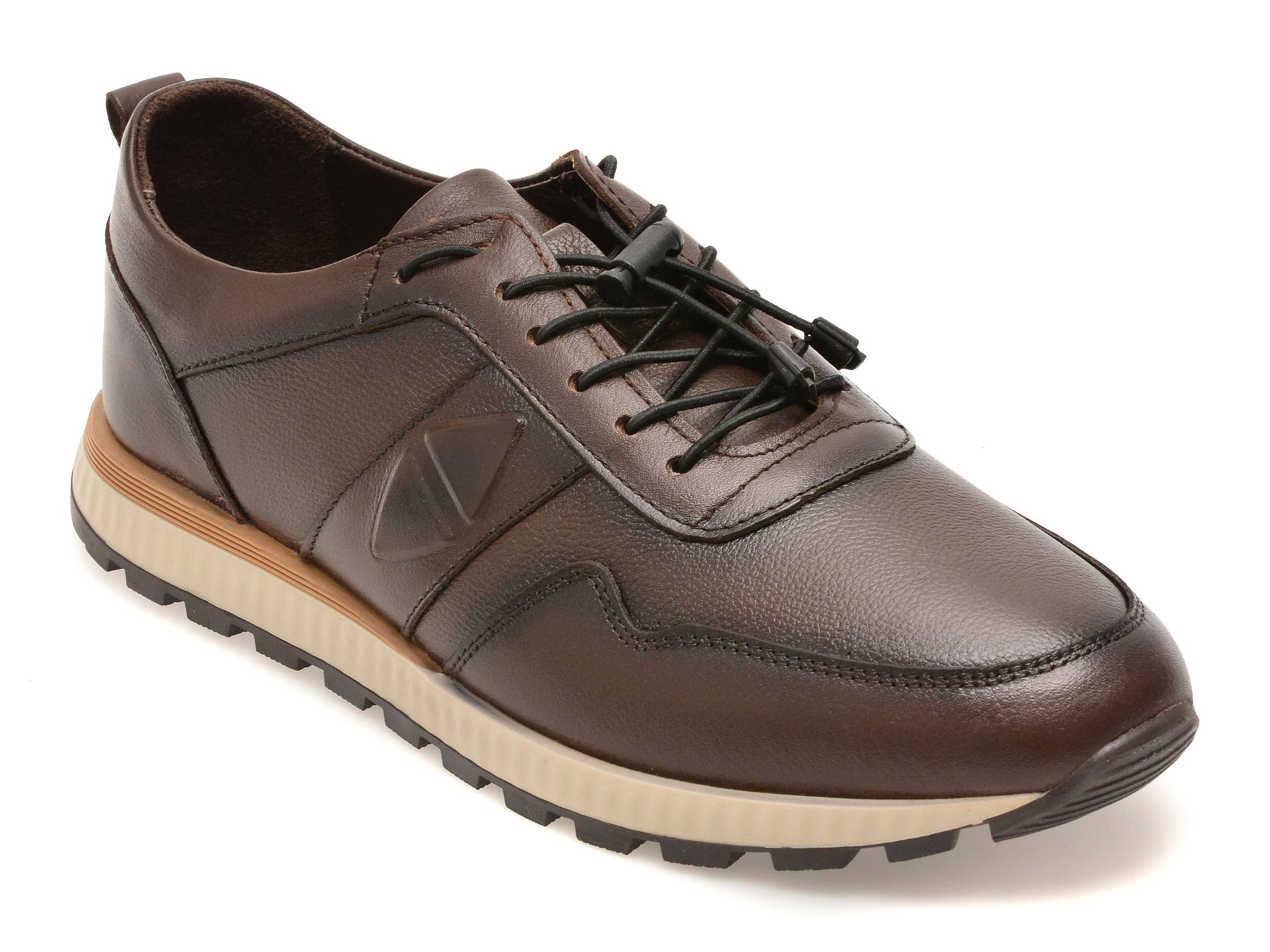 Pantofi sport BITE THE BULLET maro, OY1105, din piele naturala