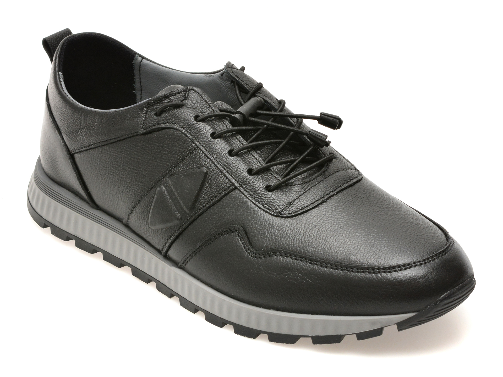 Pantofi sport BITE THE BULLET negri, OY1105, din piele naturala