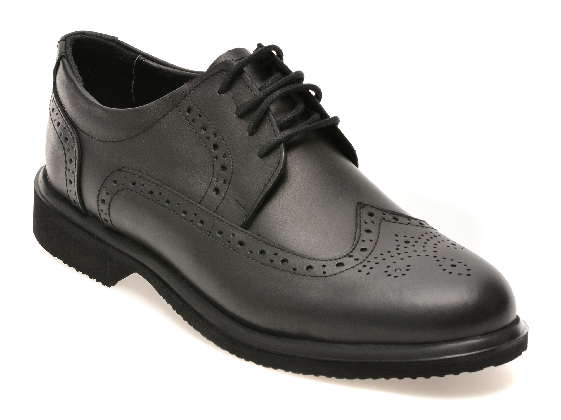 Pantofi eleganti BITE THE BULLET negri, RZ405, din piele naturala