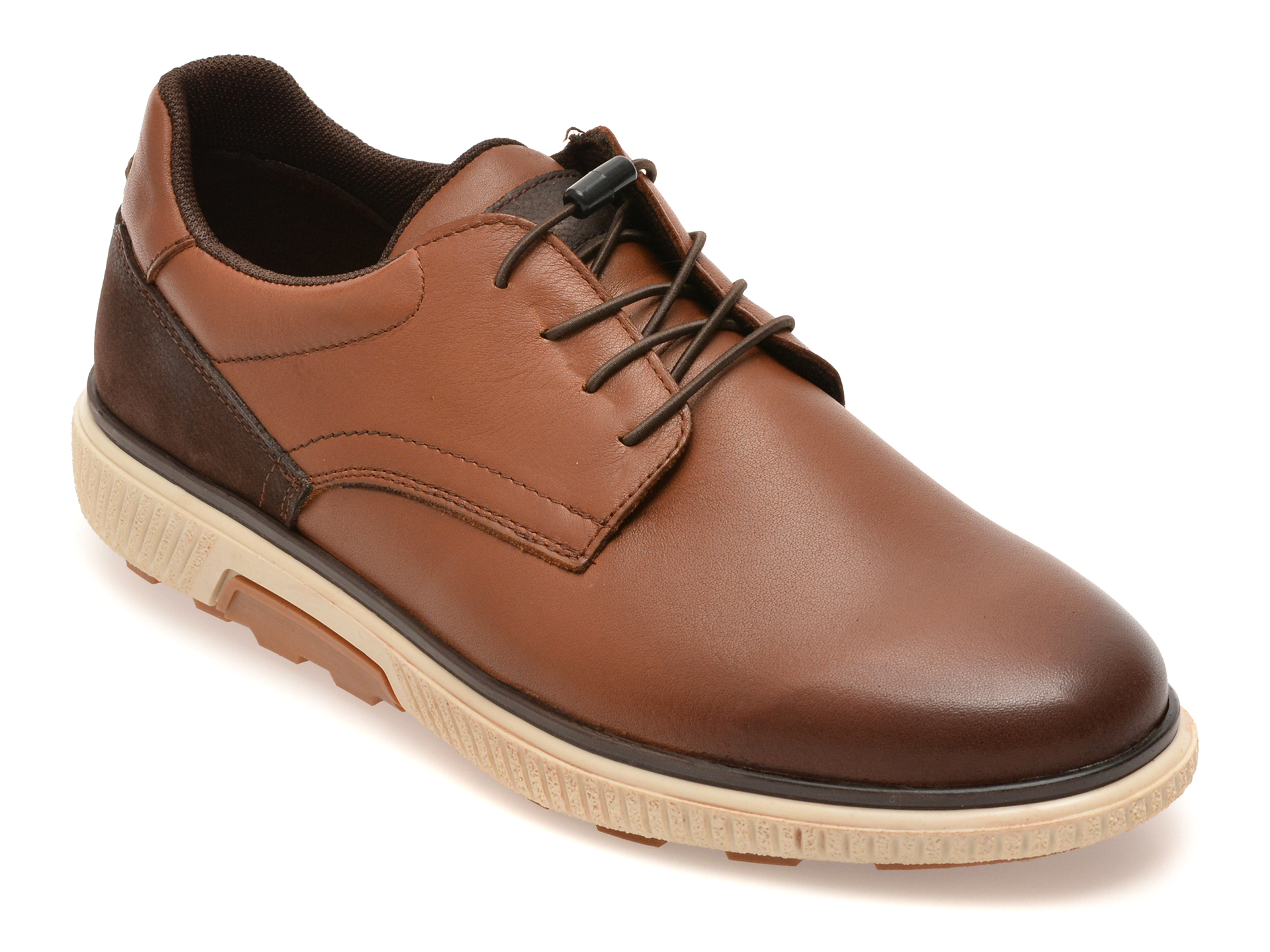 Pantofi OTTER maro, KC051, din piele naturala