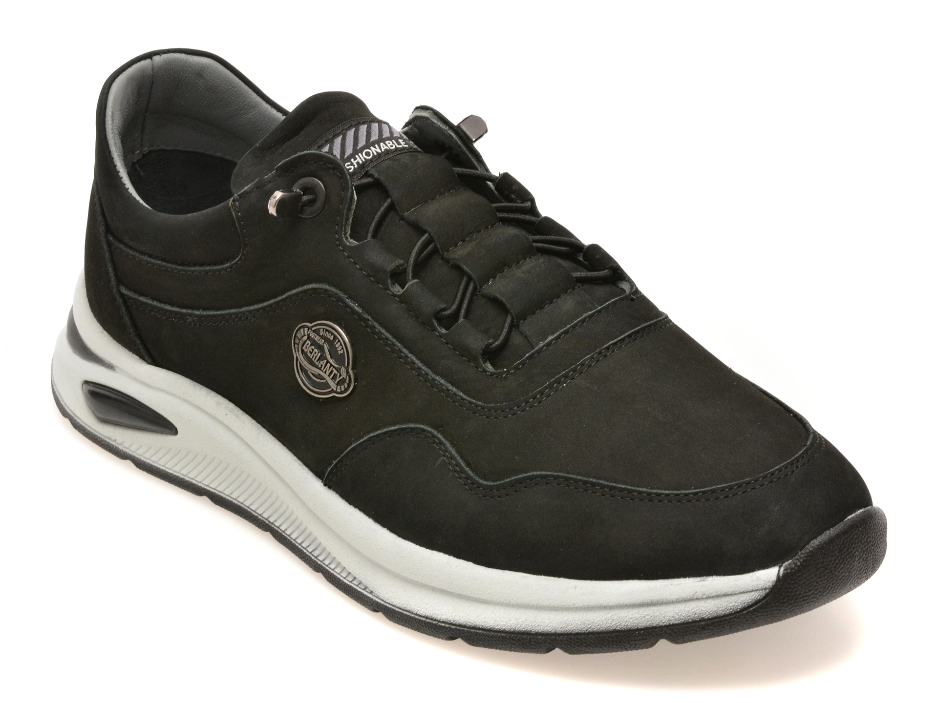 Pantofi sport BERLANTY bleumarin, BRT713, din nabuc