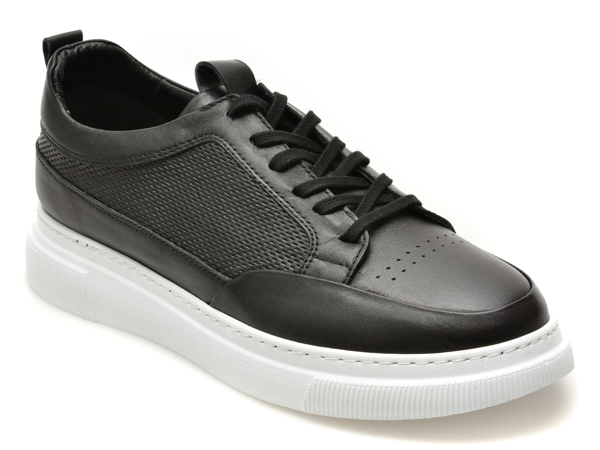 Pantofi sport BITE THE BULLET negri, BS4253, din piele naturala
