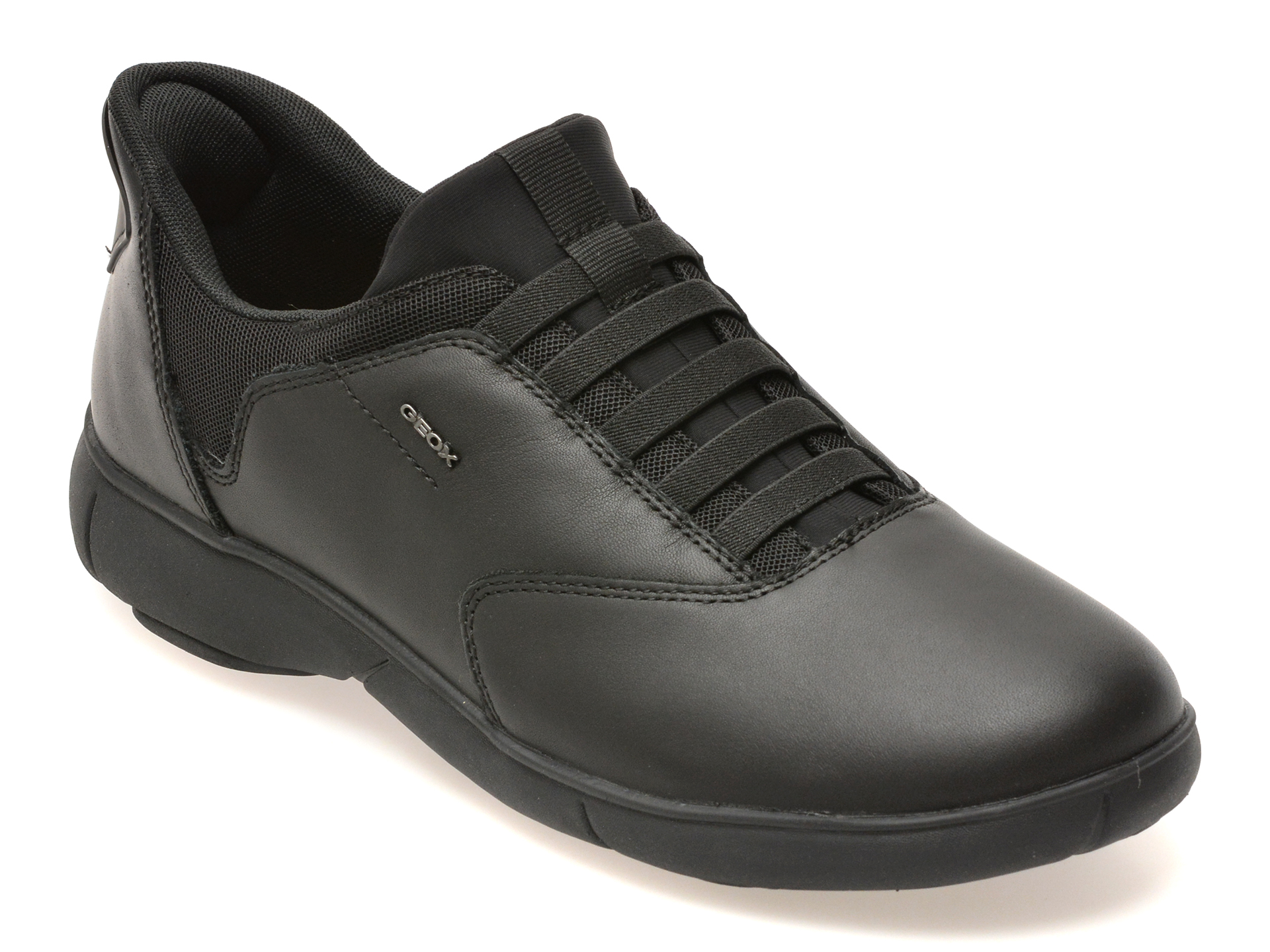 Pantofi sport GEOX negri, U56MXB, din piele naturala