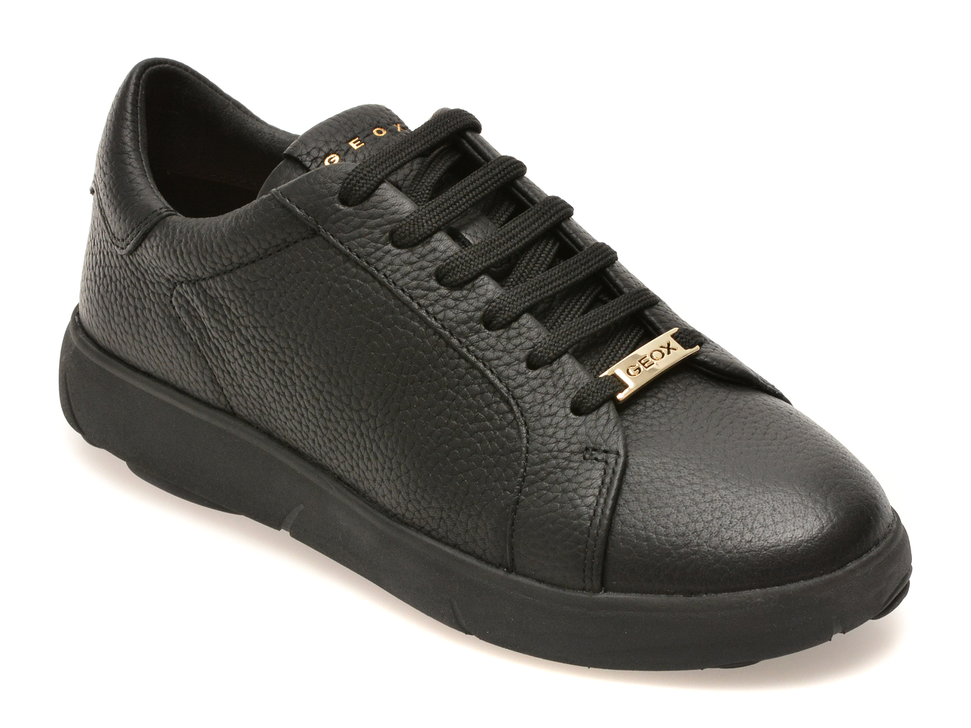 Pantofi sport GEOX negri, D663TA, din piele naturala
