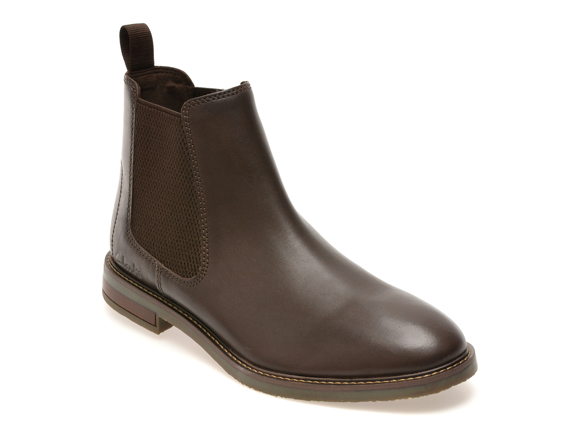 Ghete elegante CLARKS maro, JAXEN EASY, din piele naturala