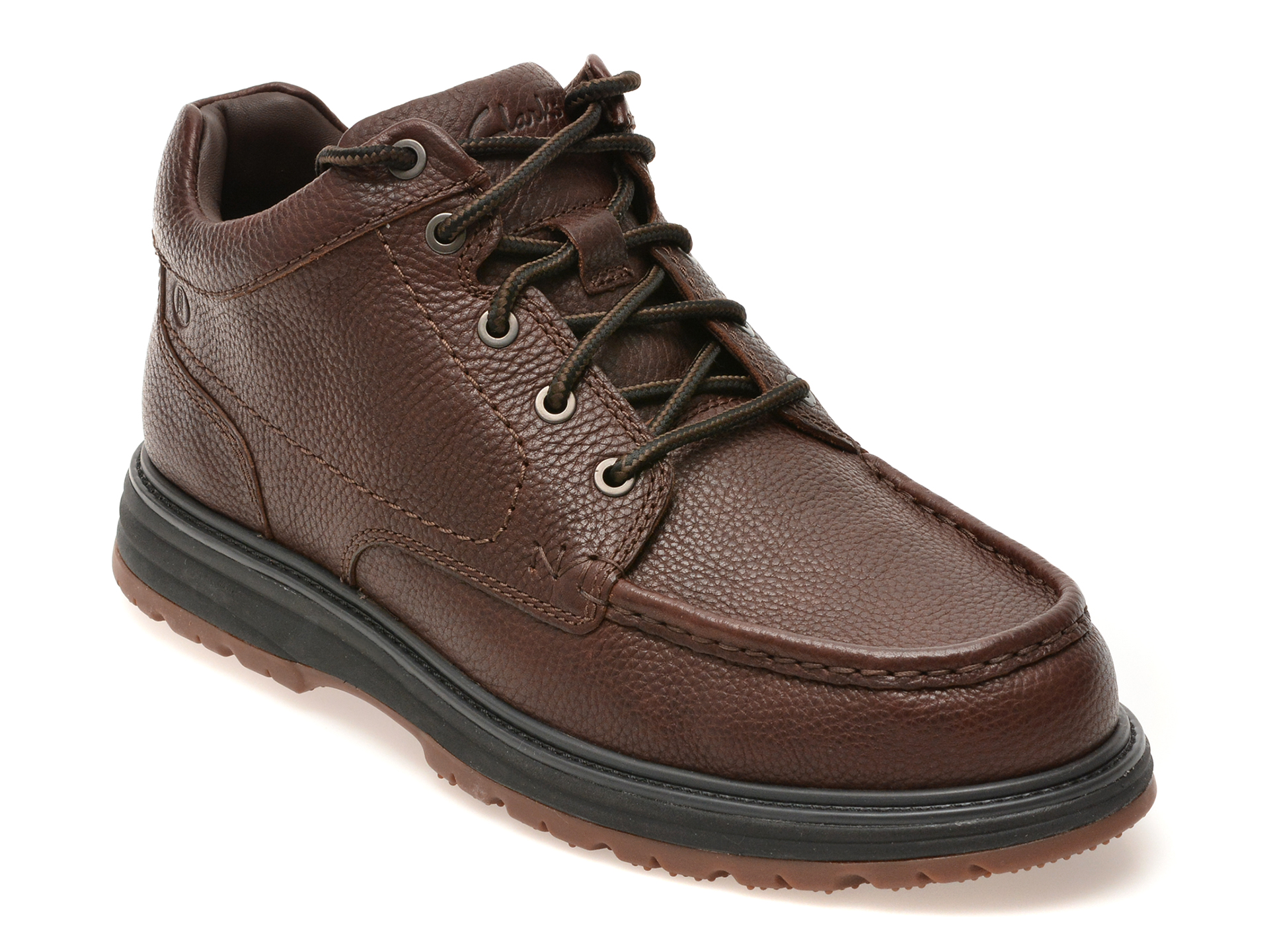 Ghete CLARKS maro, MELBURY HI, din piele naturala
