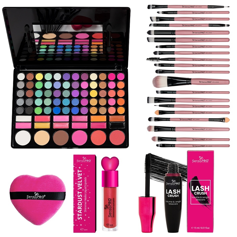 Set Machiaj Color Crush SensoPRO Milano + CADOURI
