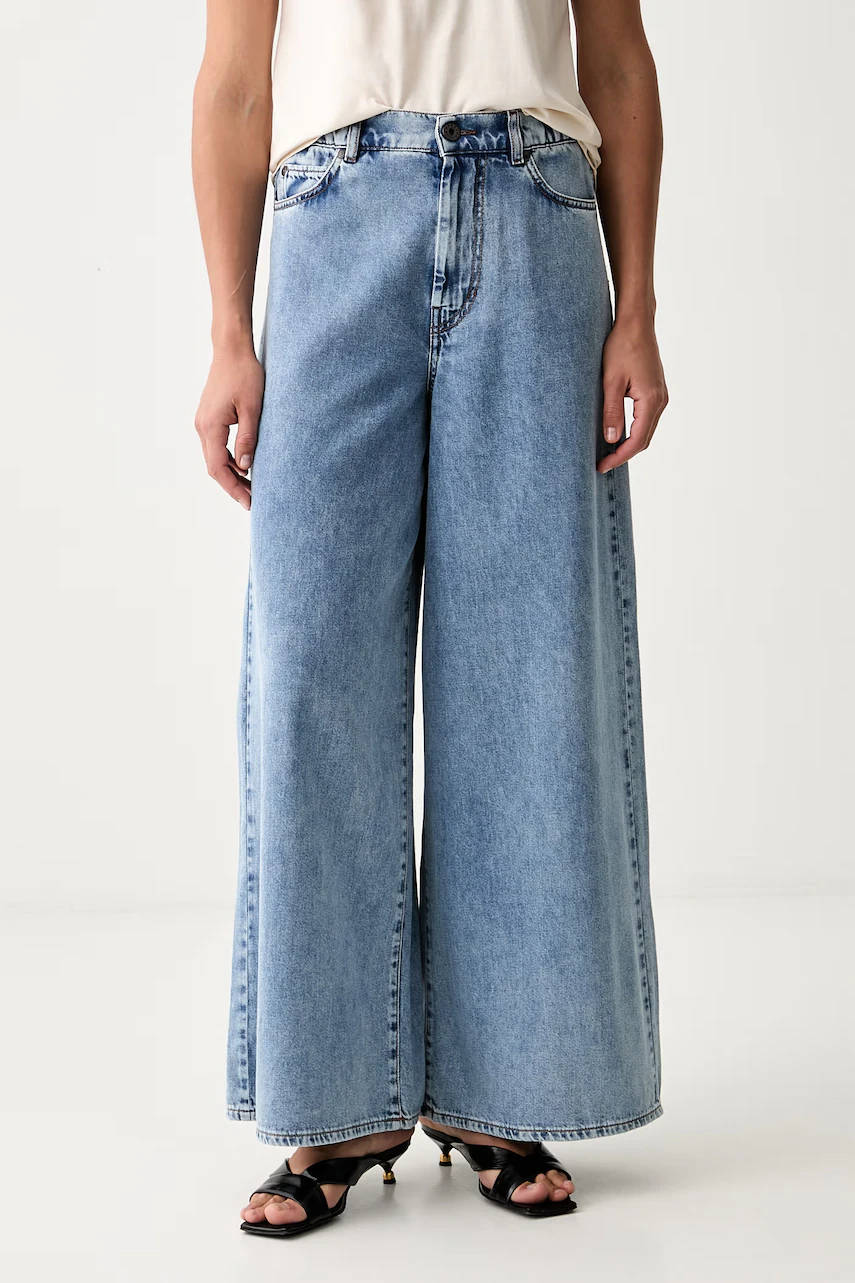 Weekend Max Mara  blugi wide leg pentru femei WKDZATTERA