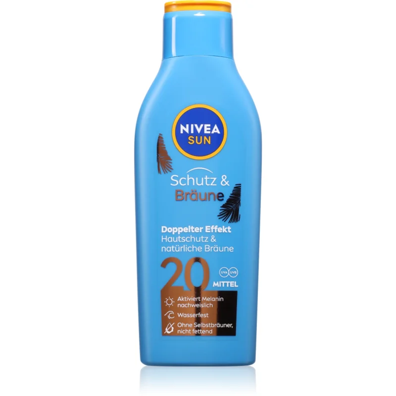 NIVEA SUN Protect & Bronze lotiune de protectie solara intensiva SPF 20 200 ml
