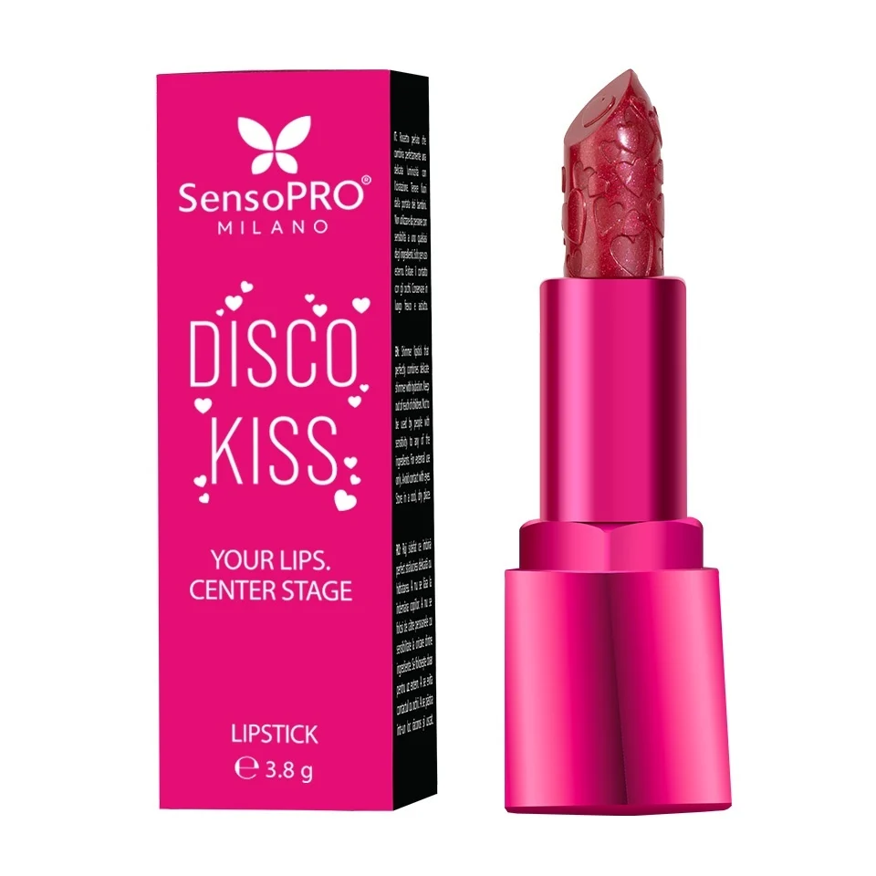 Ruj cu Sclipici Disco Kiss SensoPRO Milano, Electric Cherry