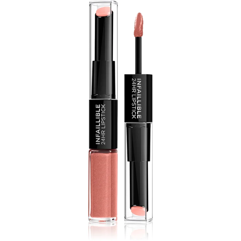 L’Oréal Paris Infallible ruj rezistent si luciu de buze. 2 in 1 culoare 312 Incessant Russet 5 ml