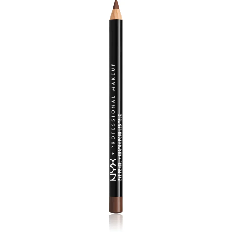 NYX Professional Makeup Eye and Eyebrow Pencil creion de ochi cu trasare precisă culoare Dark Brown 1.2 g