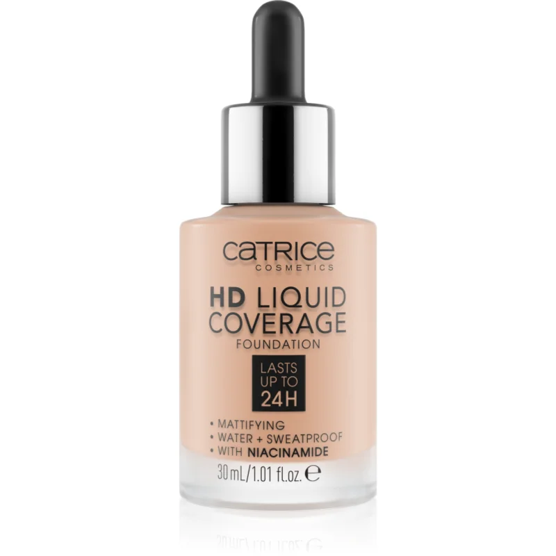 Catrice HD Liquid Coverage make up culoare 020 Rose Beige 30 ml