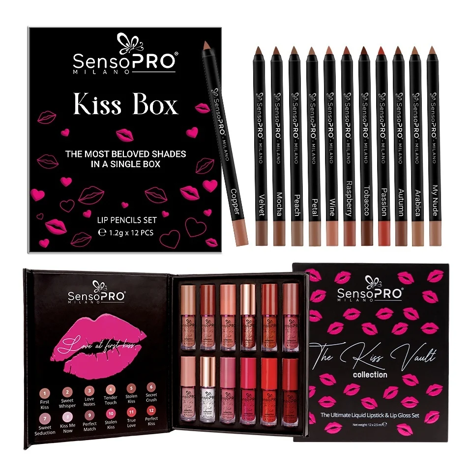 Set Machiaj Buze Hollywood Kiss SensoPRO Milano