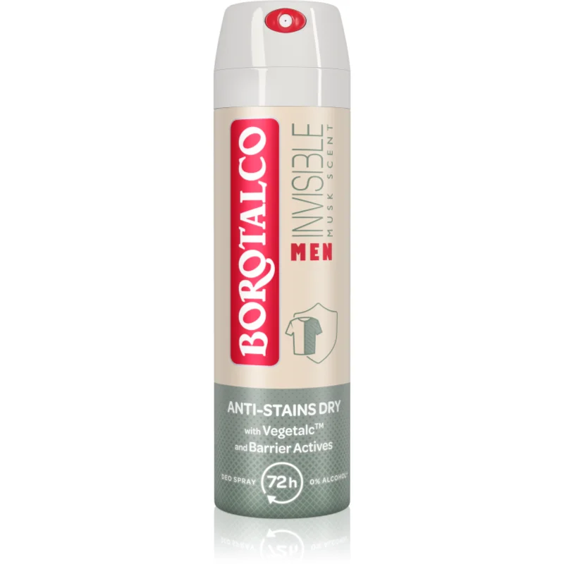 Borotalco MEN Invisible deodorant spray 72 ore parfum Musk 150 ml