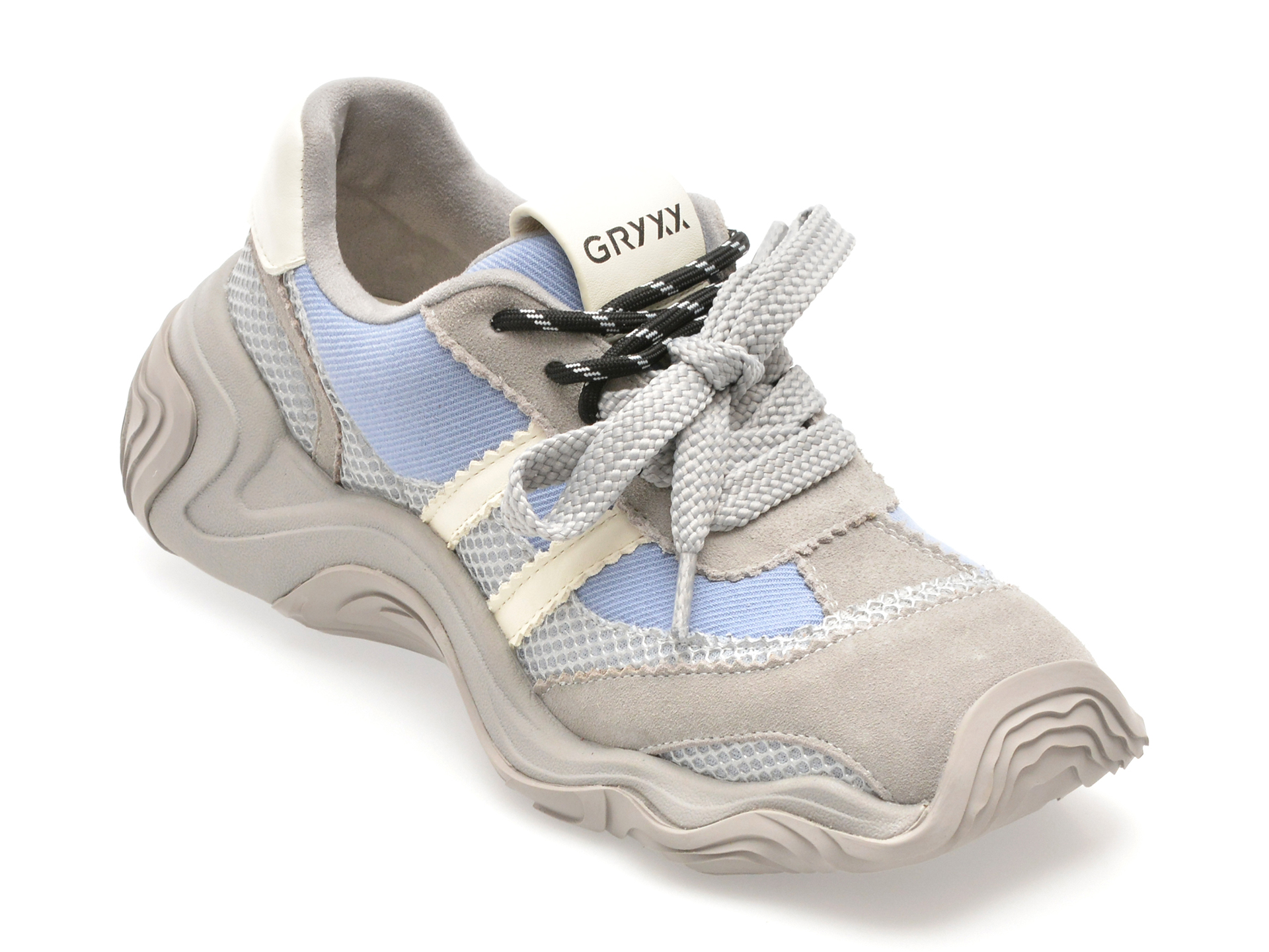 Pantofi sport GRYXX gri, 162312, din material textil
