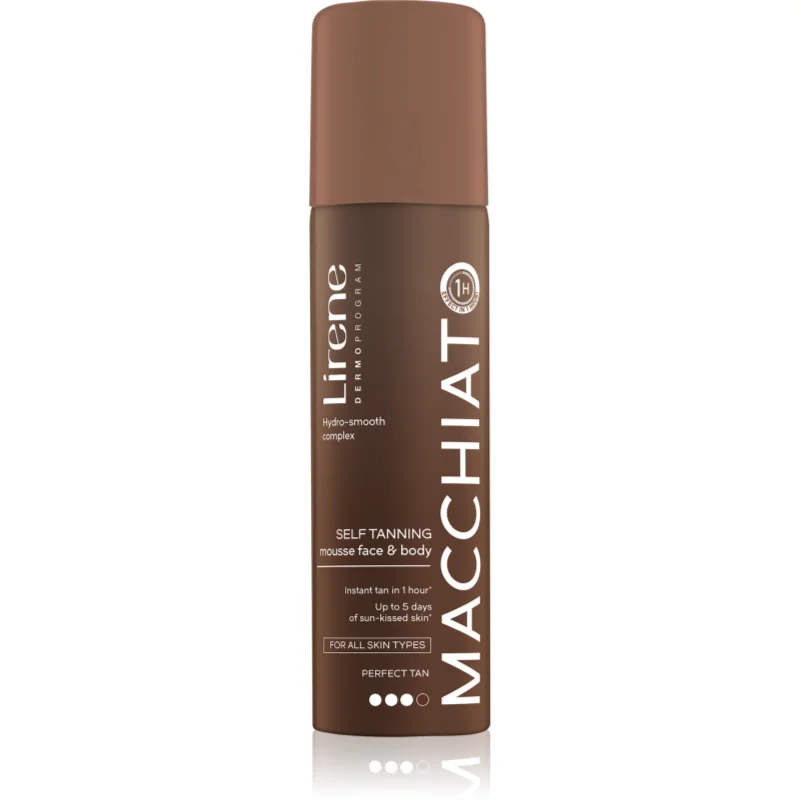 Lirene Perfect Tan spuma autobronzanta pentru fata si corp 150 ml