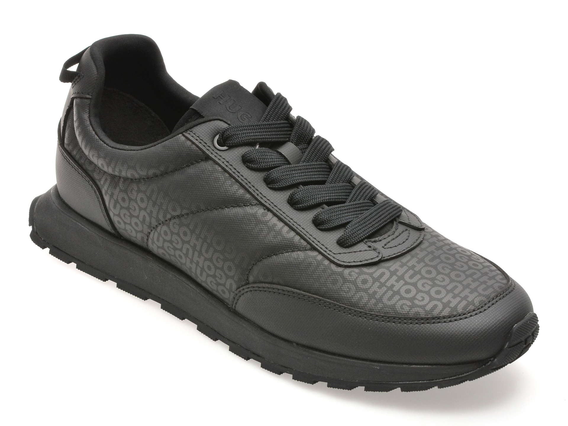 Pantofi sport HUGO negri, 7854, din material textil