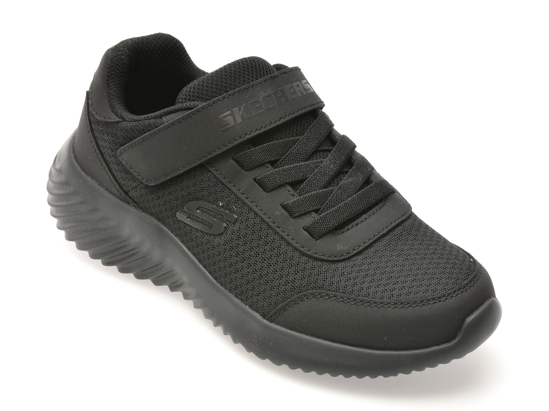 Pantofi sport SKECHERS negri, BOUNDER, din material textil