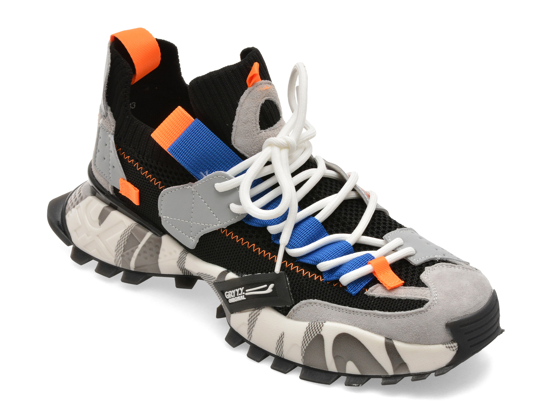 Pantofi sport GRYXX negri, 18159, din material textil