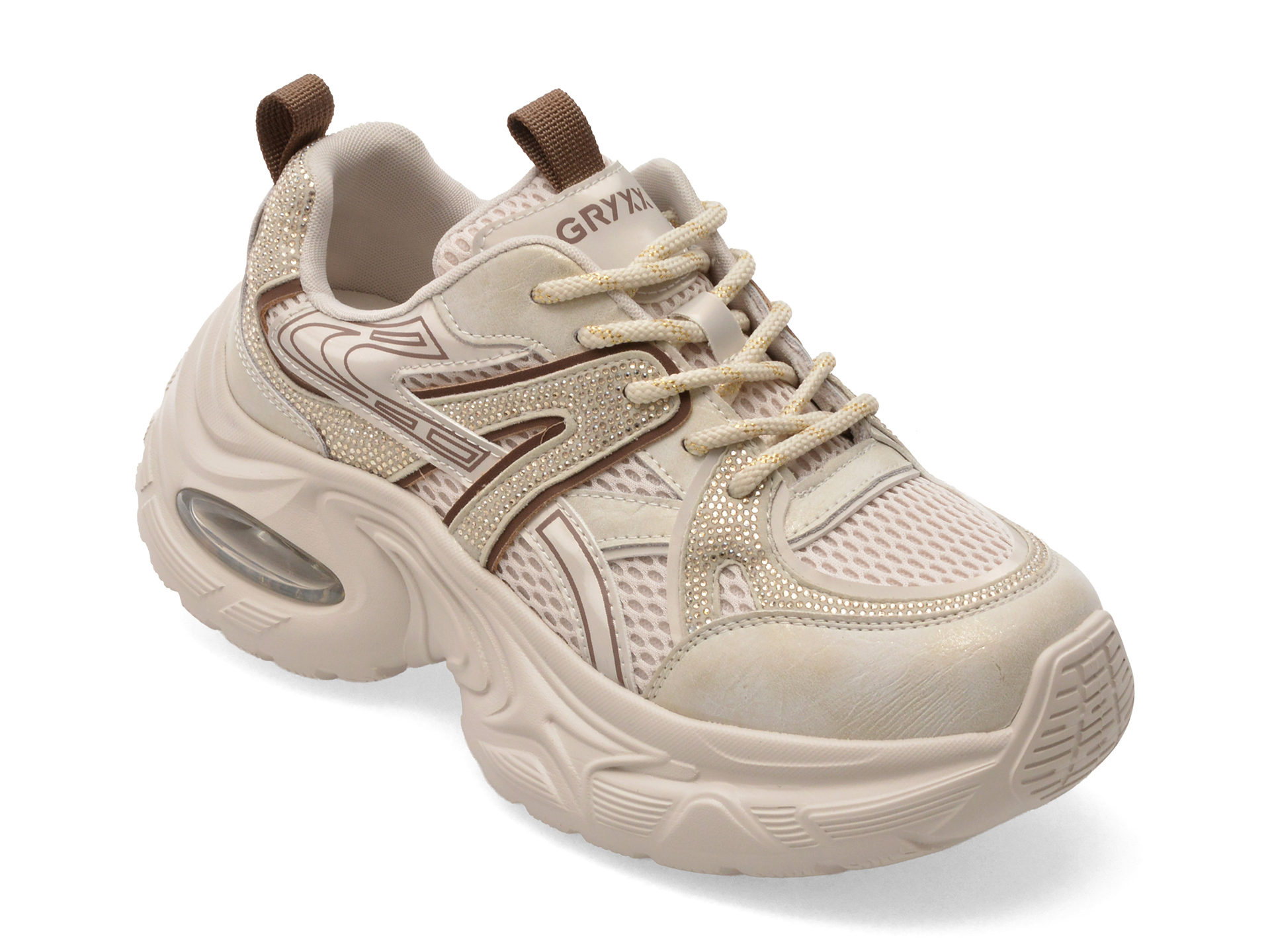 Pantofi sport GRYXX bej, 2813, din material textil