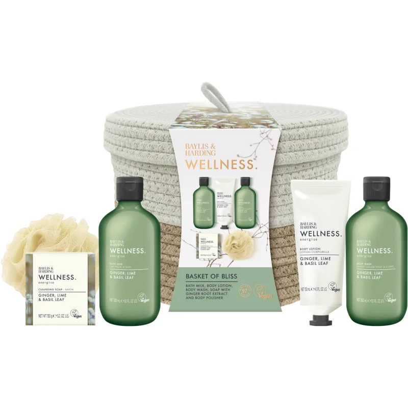 Baylis & Harding Wellness. Energise set cadou Ginger, Lime & Basil Leaf