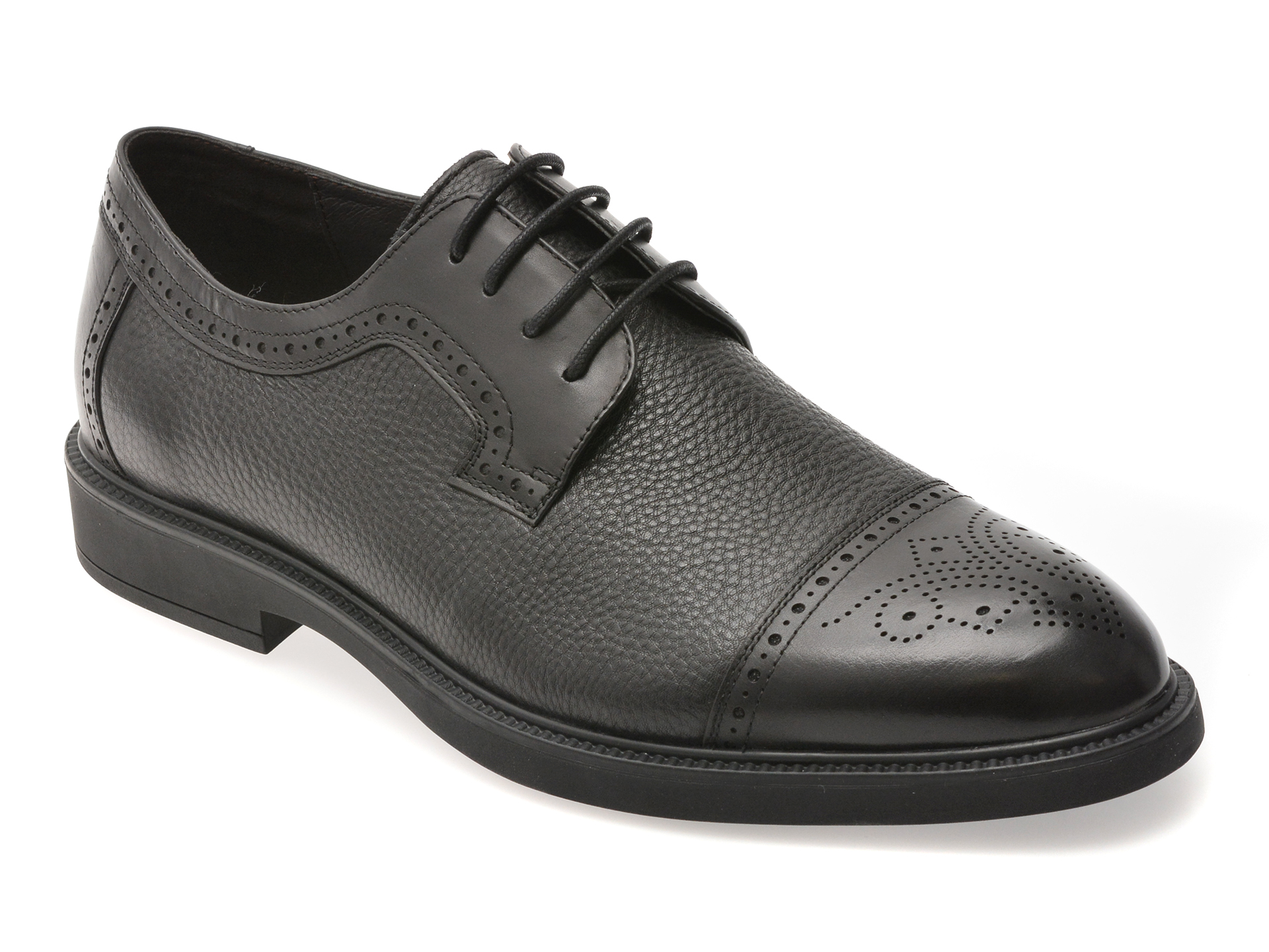 Pantofi eleganti OTTER negri, 30008, din piele naturala