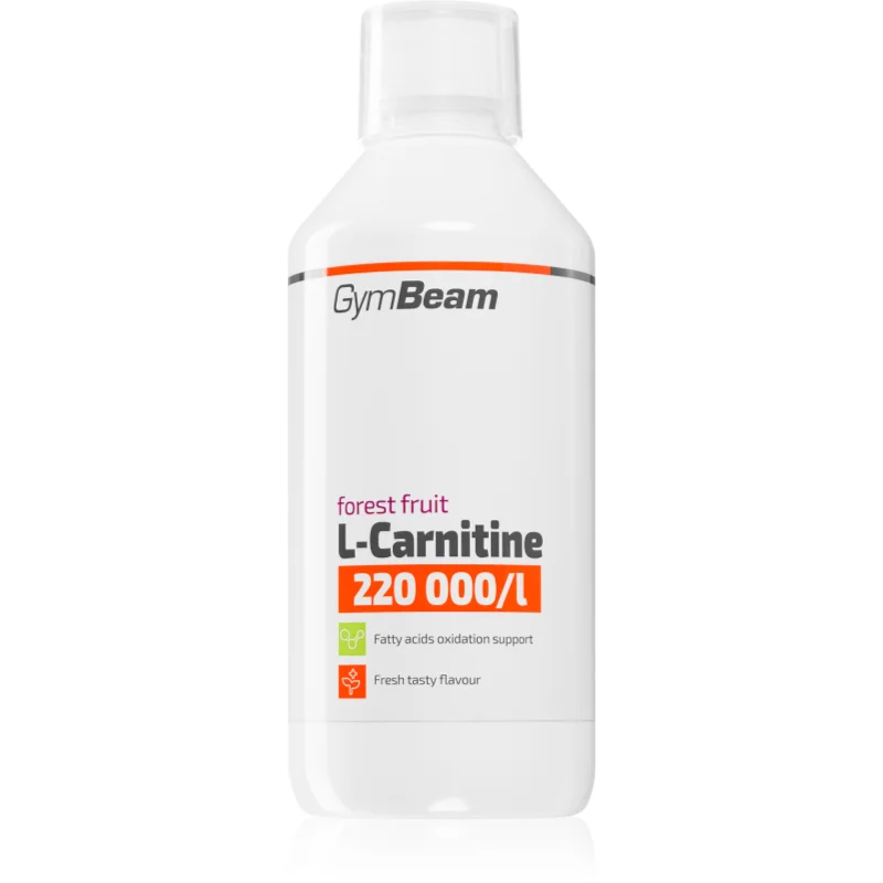 GymBeam L-Carnitine 220 000 mg/l supliment alimentar pentru sportivi aroma Forest Fruit 500 ml