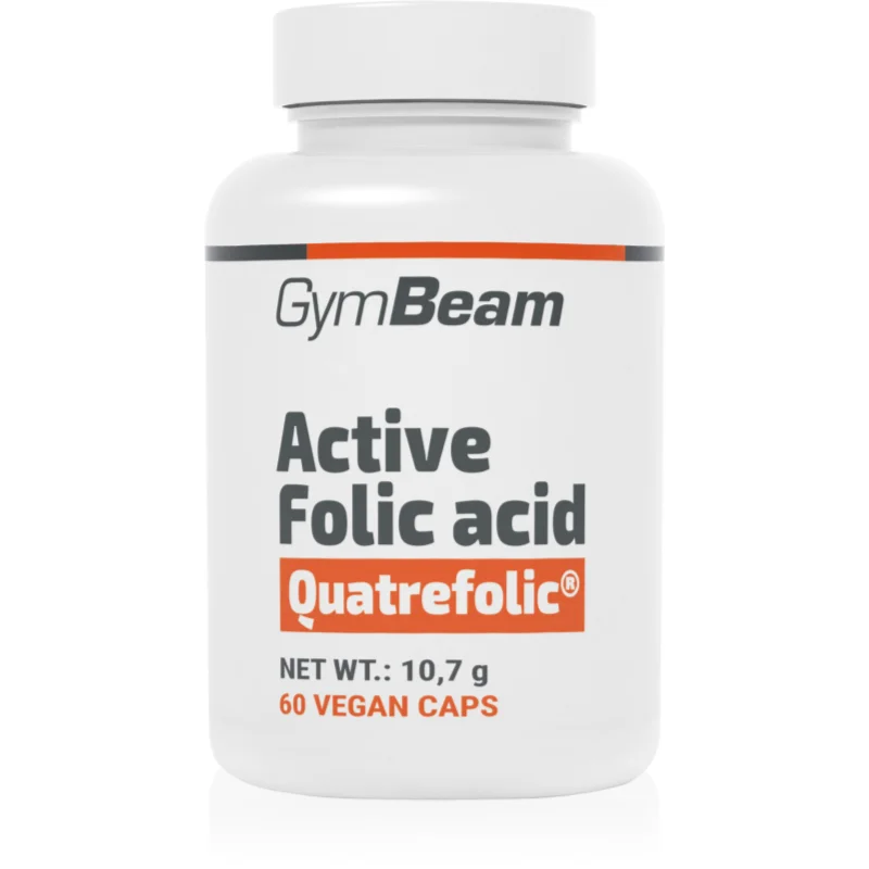 GymBeam Active Folic Acid (Vitamin B9) capsule cu acid folic 60 caps.