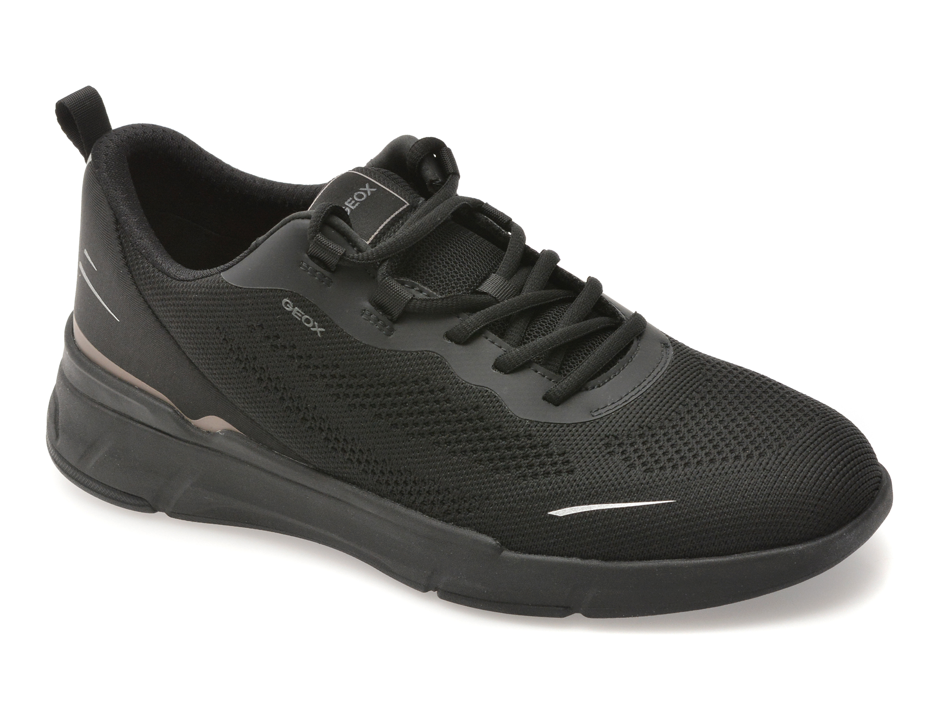 Pantofi sport GEOX negri, U65N8B, din material textil