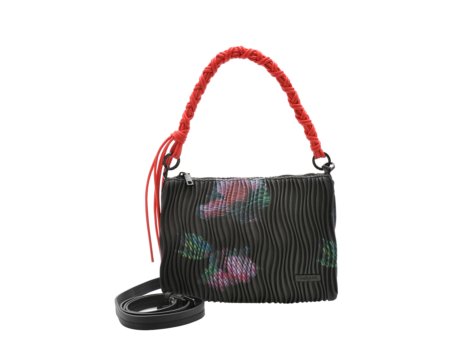 Geanta DESIGUAL neagra, SAXPAL, din piele ecologica