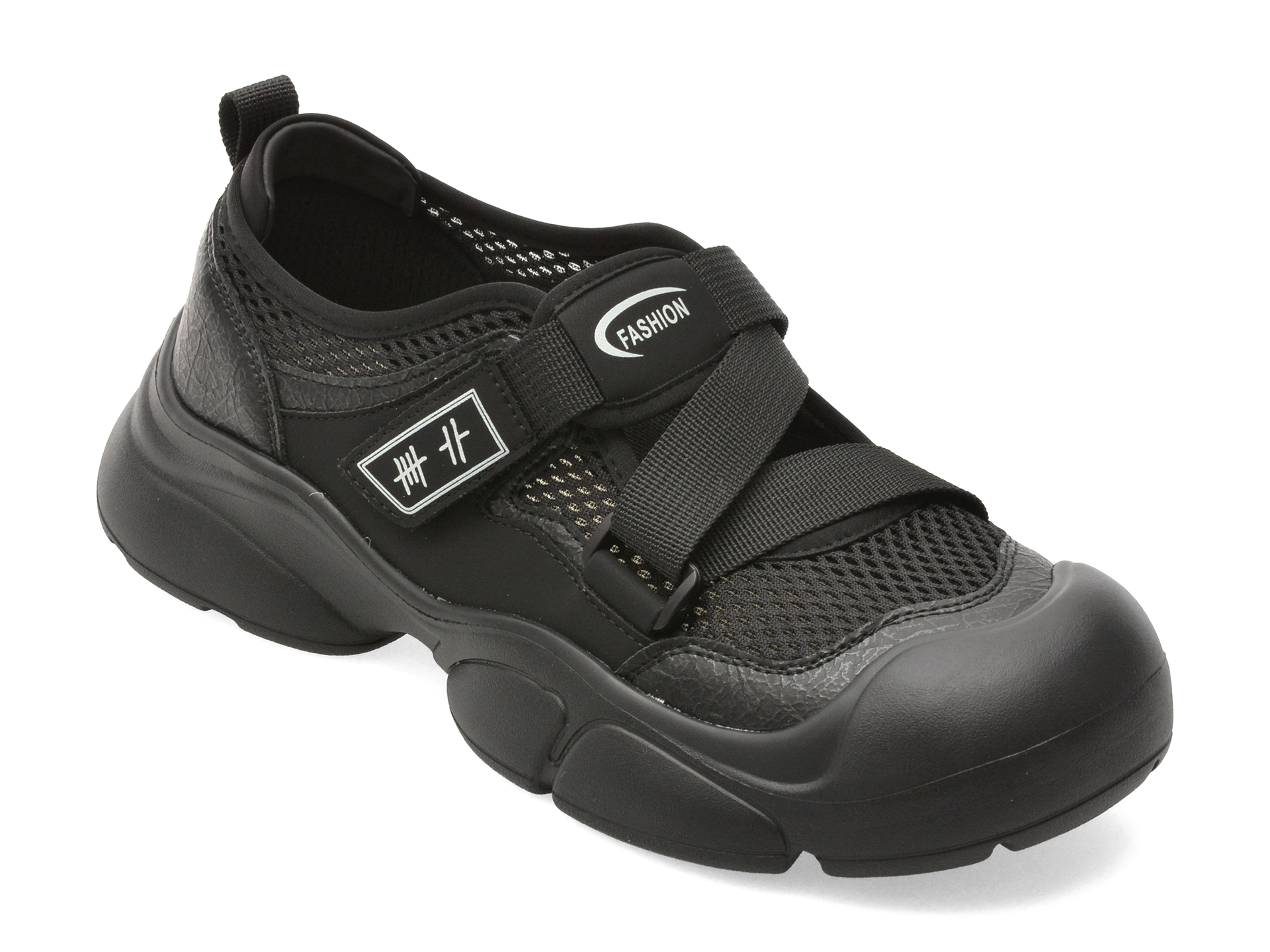 Pantofi sport FLAVIA PASSINI negri, 3756, din piele ecologica