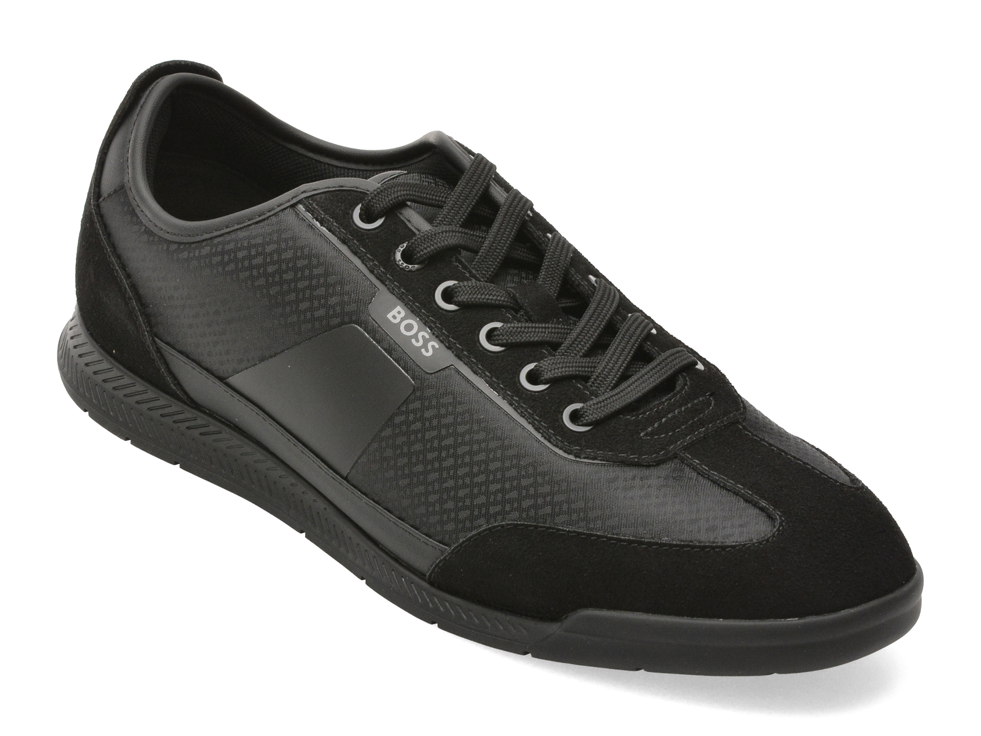 Pantofi sport BOSS negri, 7877, din material textil