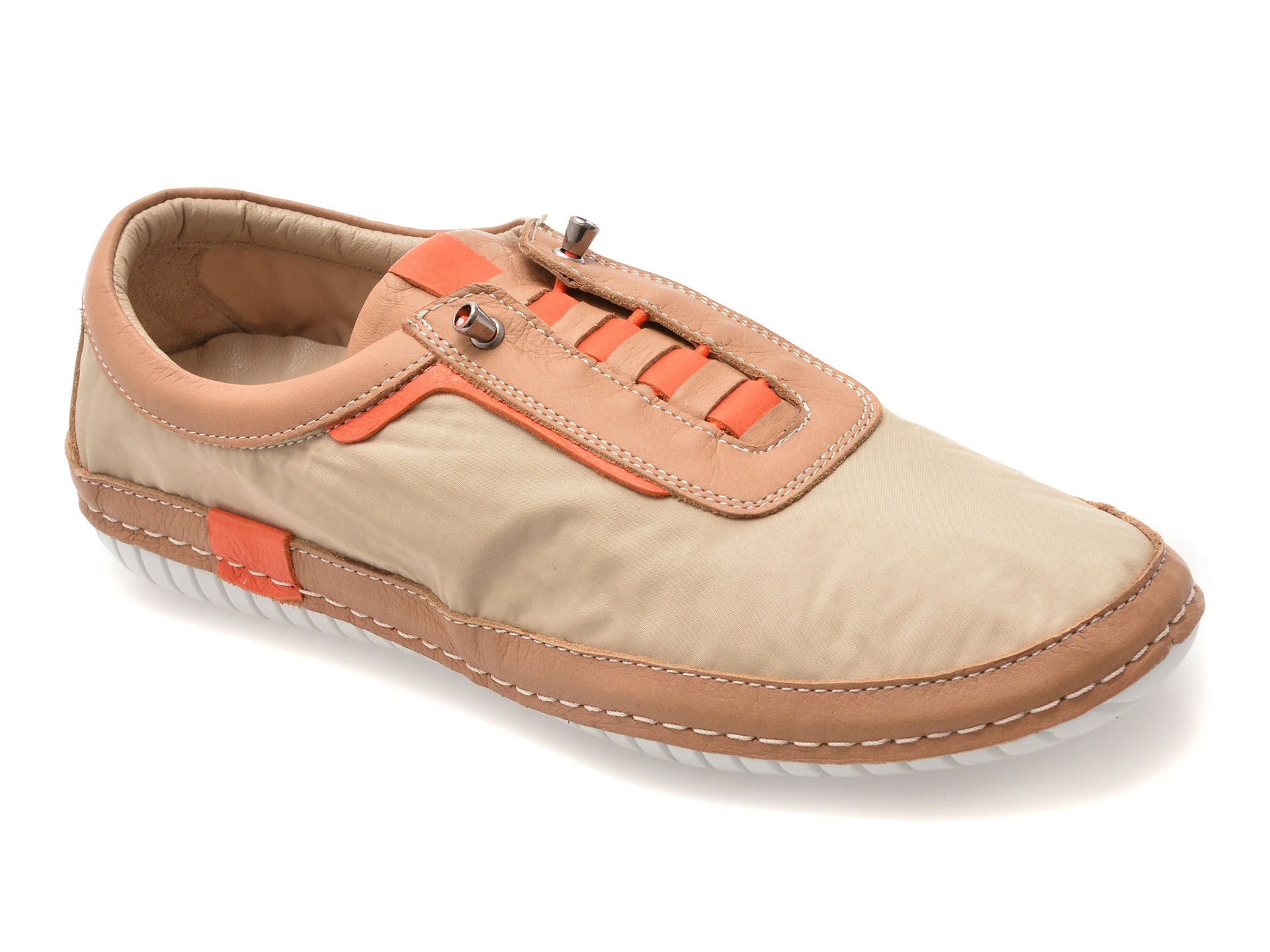 Pantofi sport EVIDA bej, EV2925, din material textil