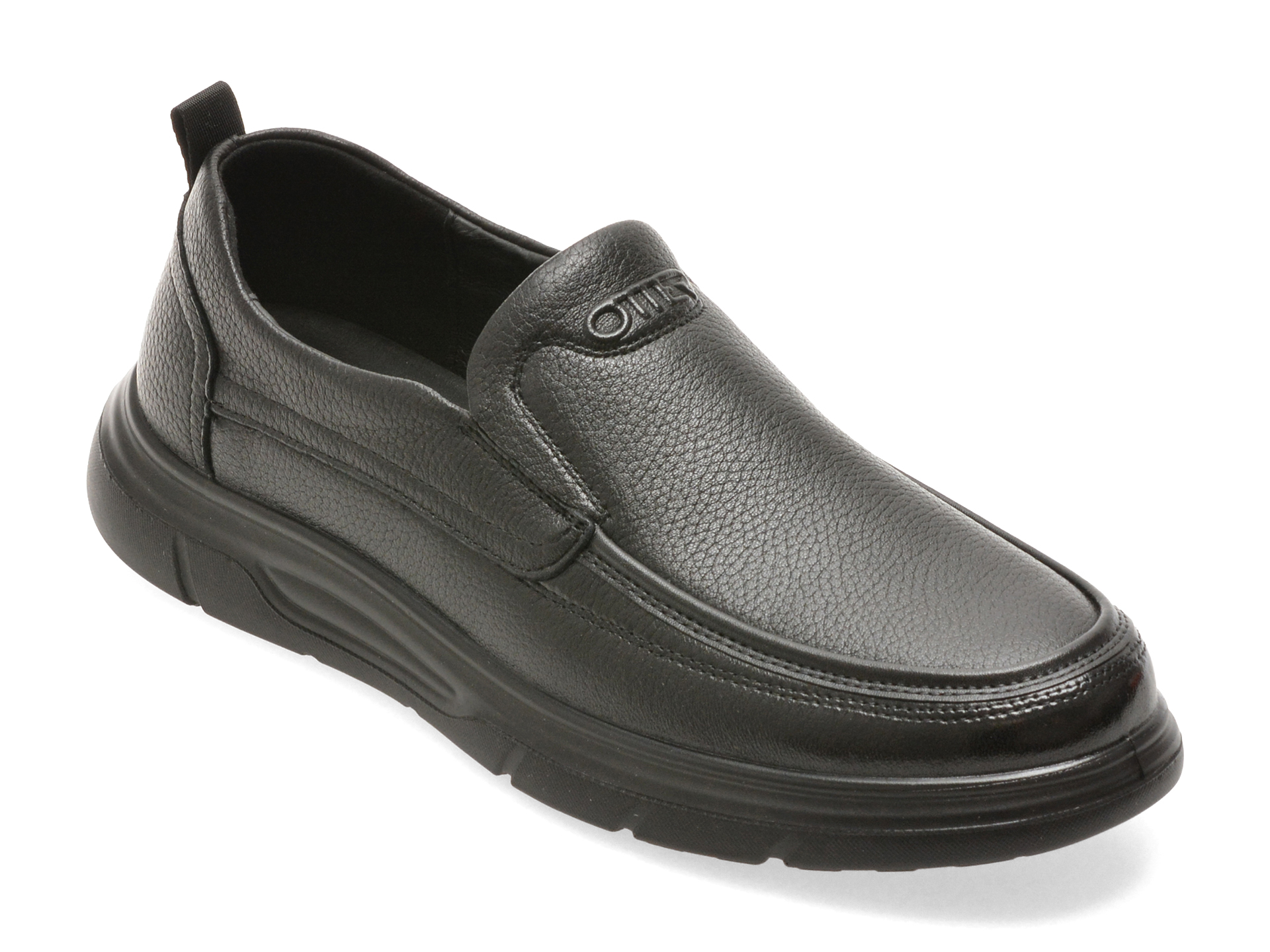Mocasini OTTER negri, 1959, din piele naturala