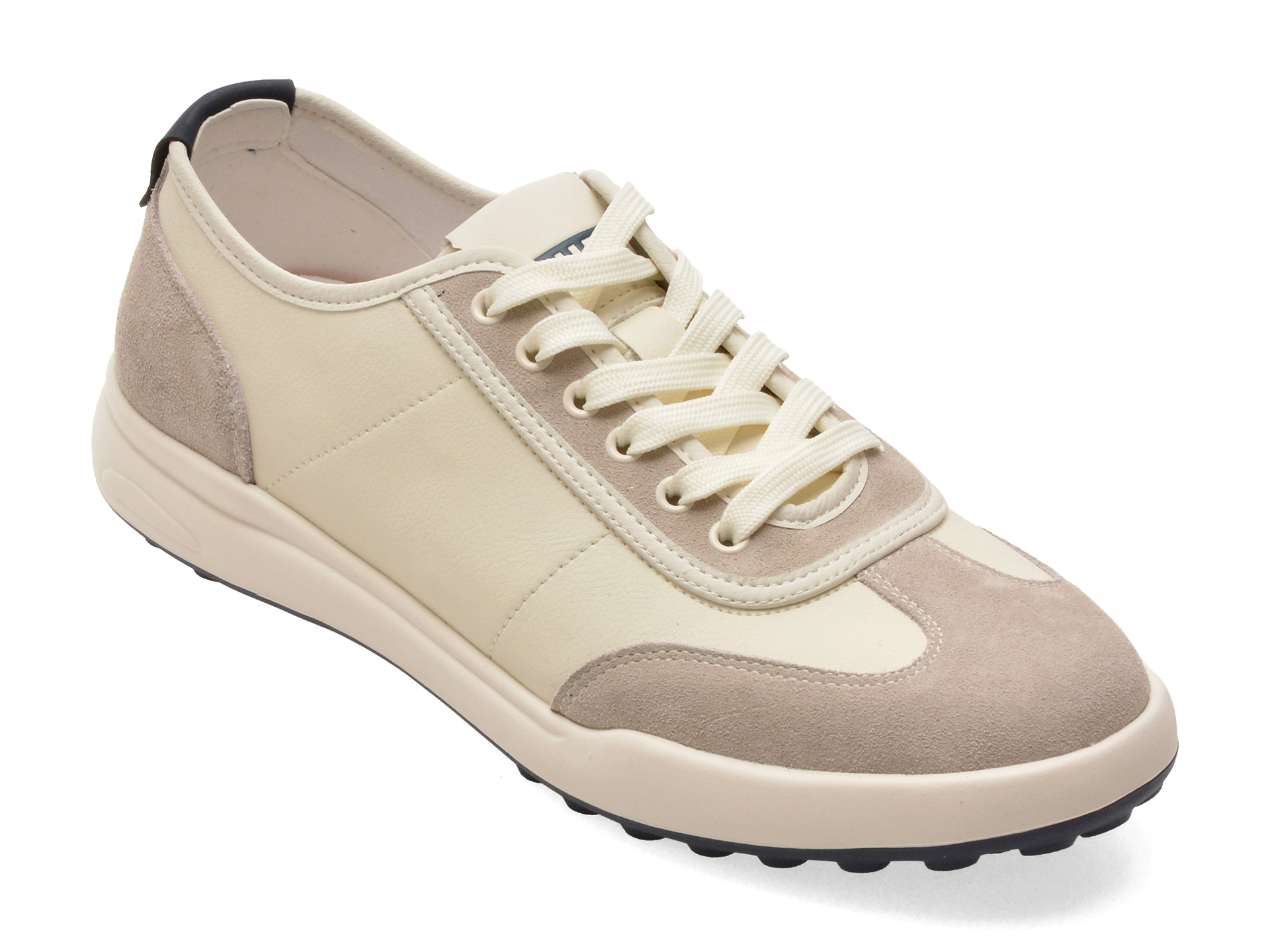 Pantofi sport OTTER albi, T25239, din piele naturala