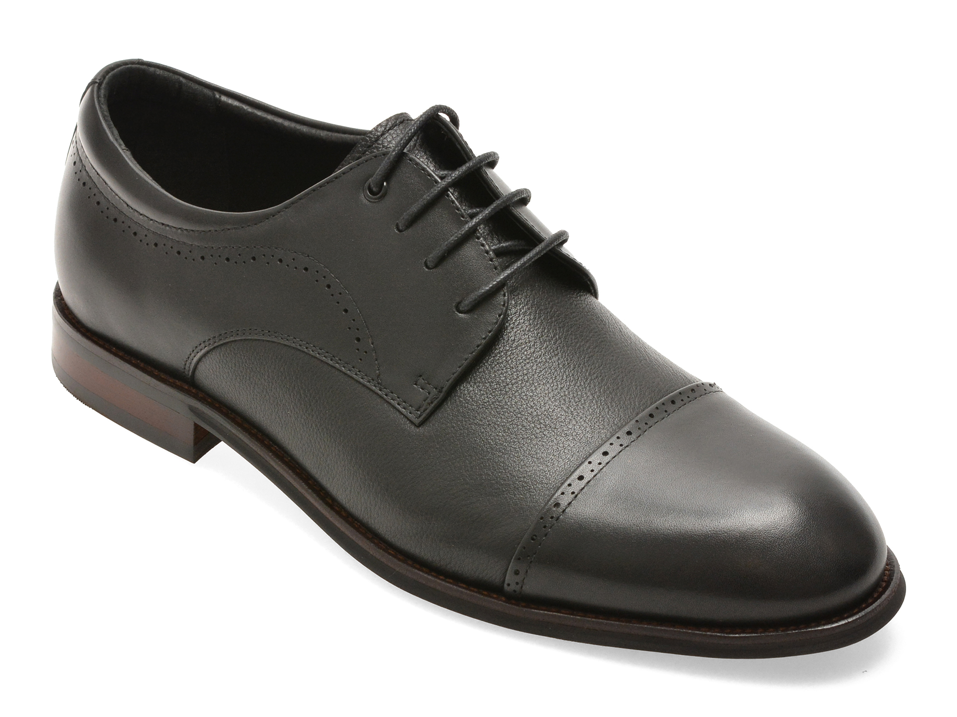 Pantofi eleganti EPICA negri, RT112A, din piele naturala