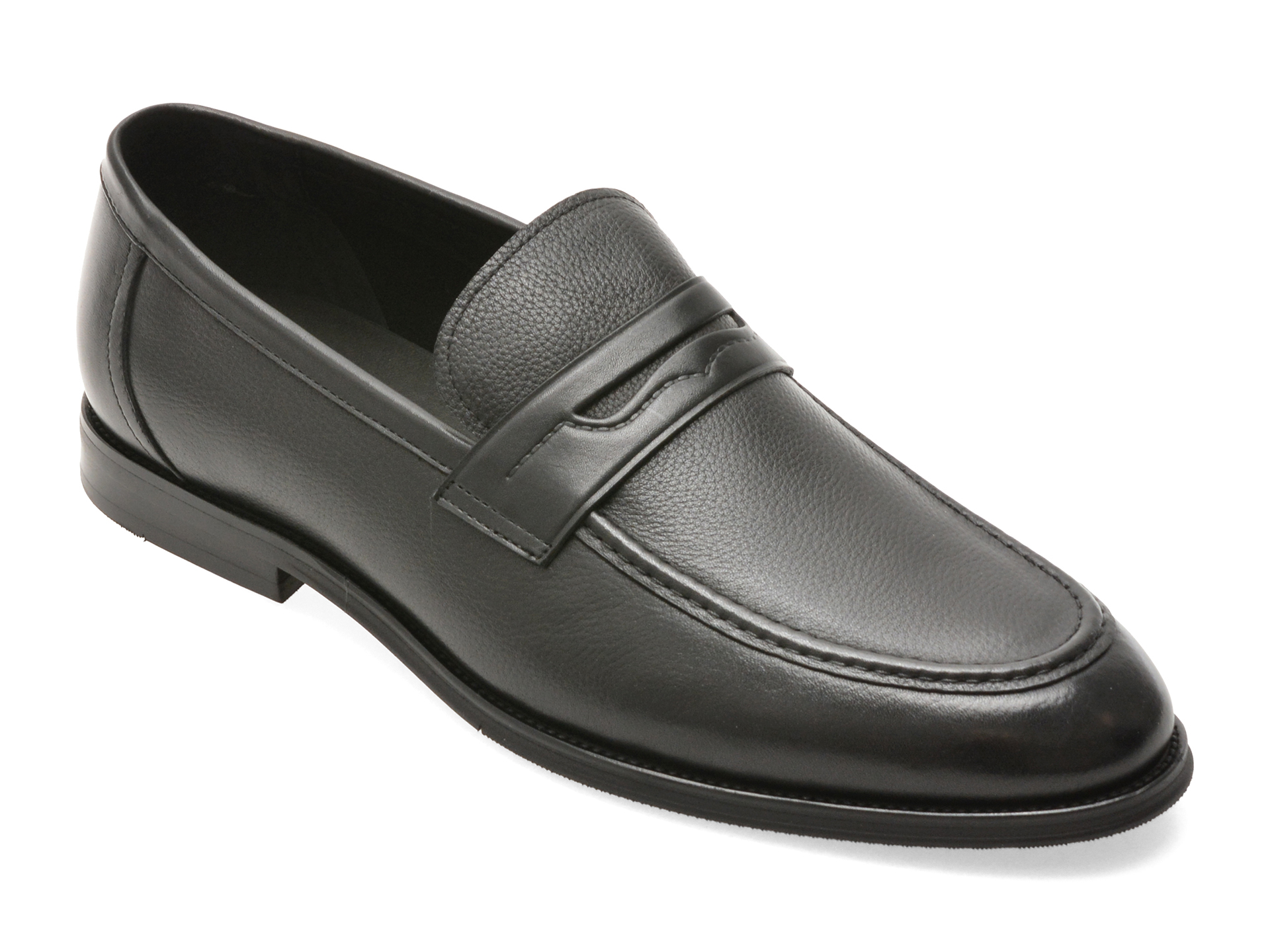 Mocasini eleganti EPICA negri, RT130, din piele naturala