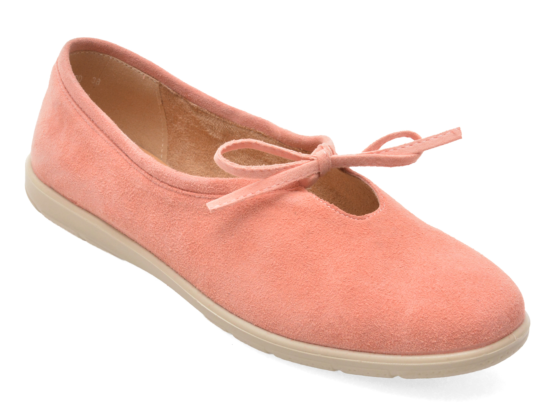 Balerini GRYXX roz, 9523, din piele intoarsa
